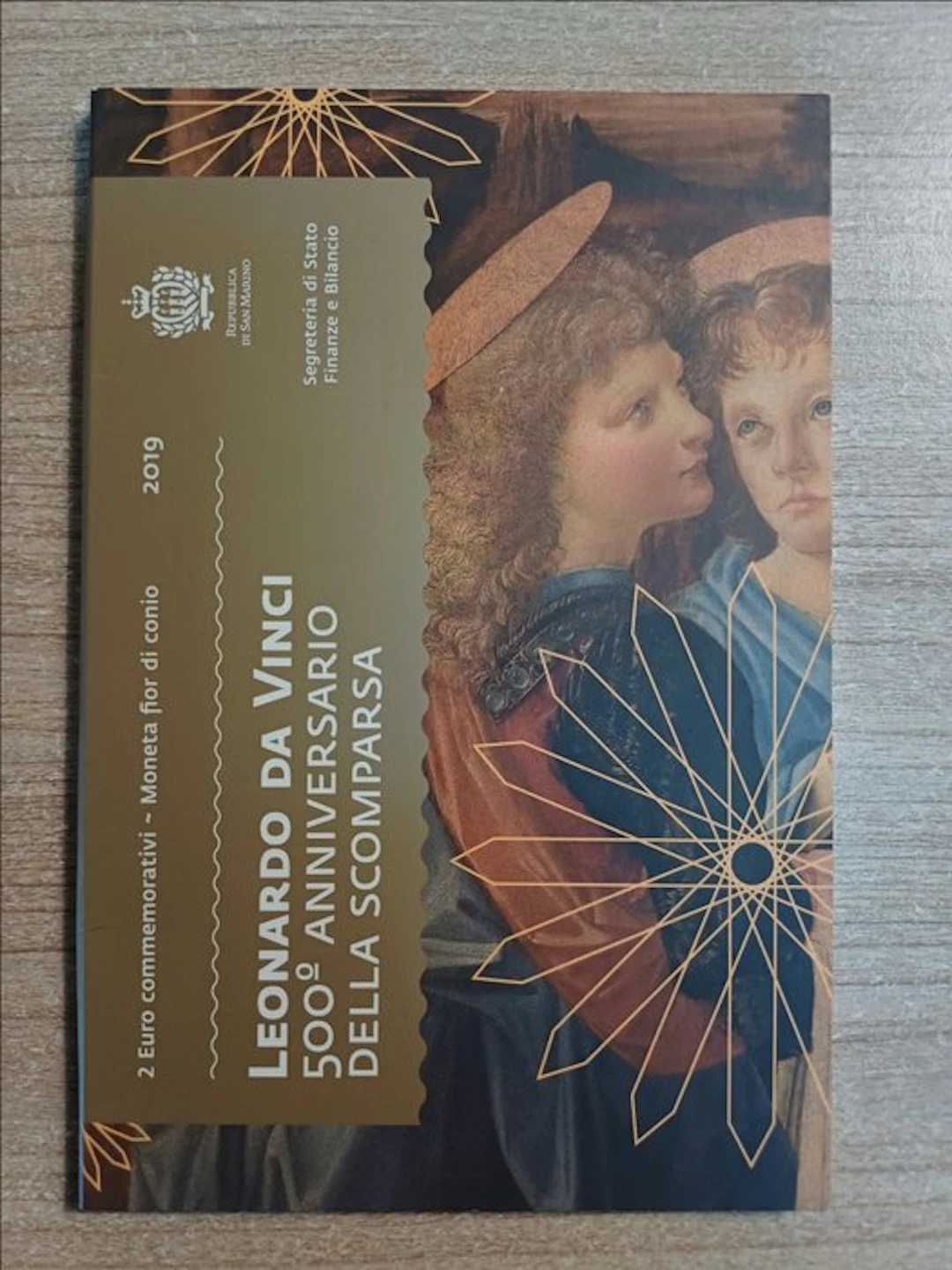 San Marino. 2 Euro 2019 "Leonardo da Vinci" (No reserve price)