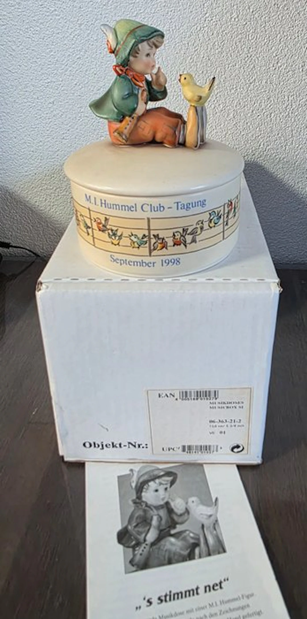 Goebel - Figurine - Hummel Goebel Muziekdoosje en 2 Beeldjes (3) - Porcelain
