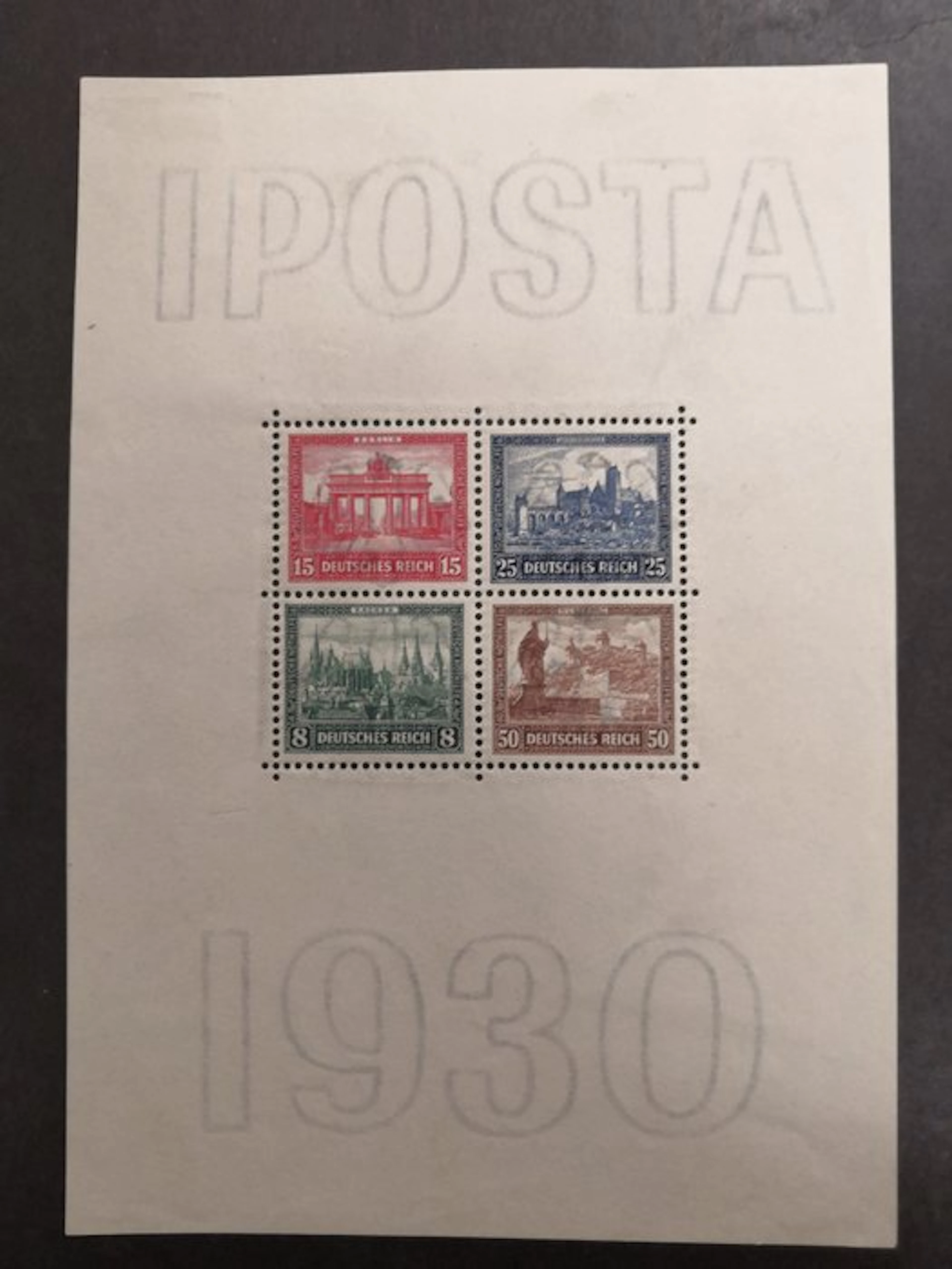 German Empire 1930 - IPOSTA-Block - Michel Bl. 1