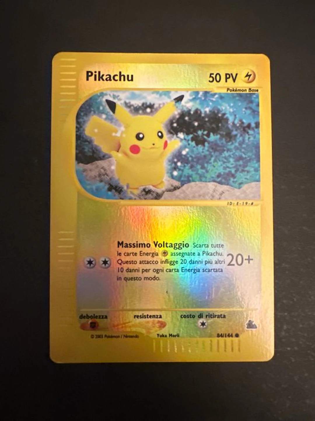 Pokémon - 1 Card - Pikachu 84/144 Foil - WOTC - Skyridge