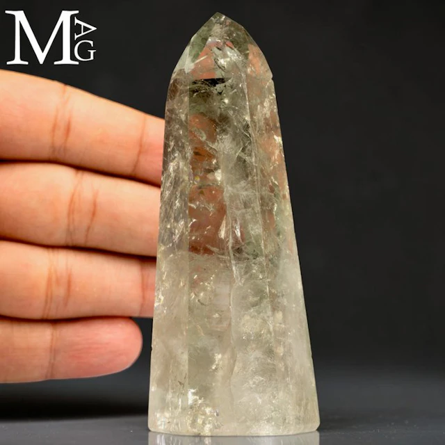 Bahia, Brazil – Translucent Green Quartz with - Height...