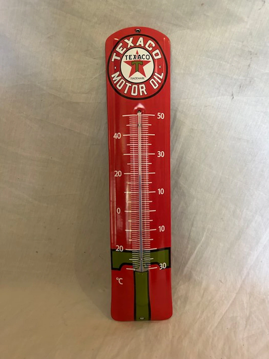 Enamel thermometer Texaco - Enamel sign - Enamel