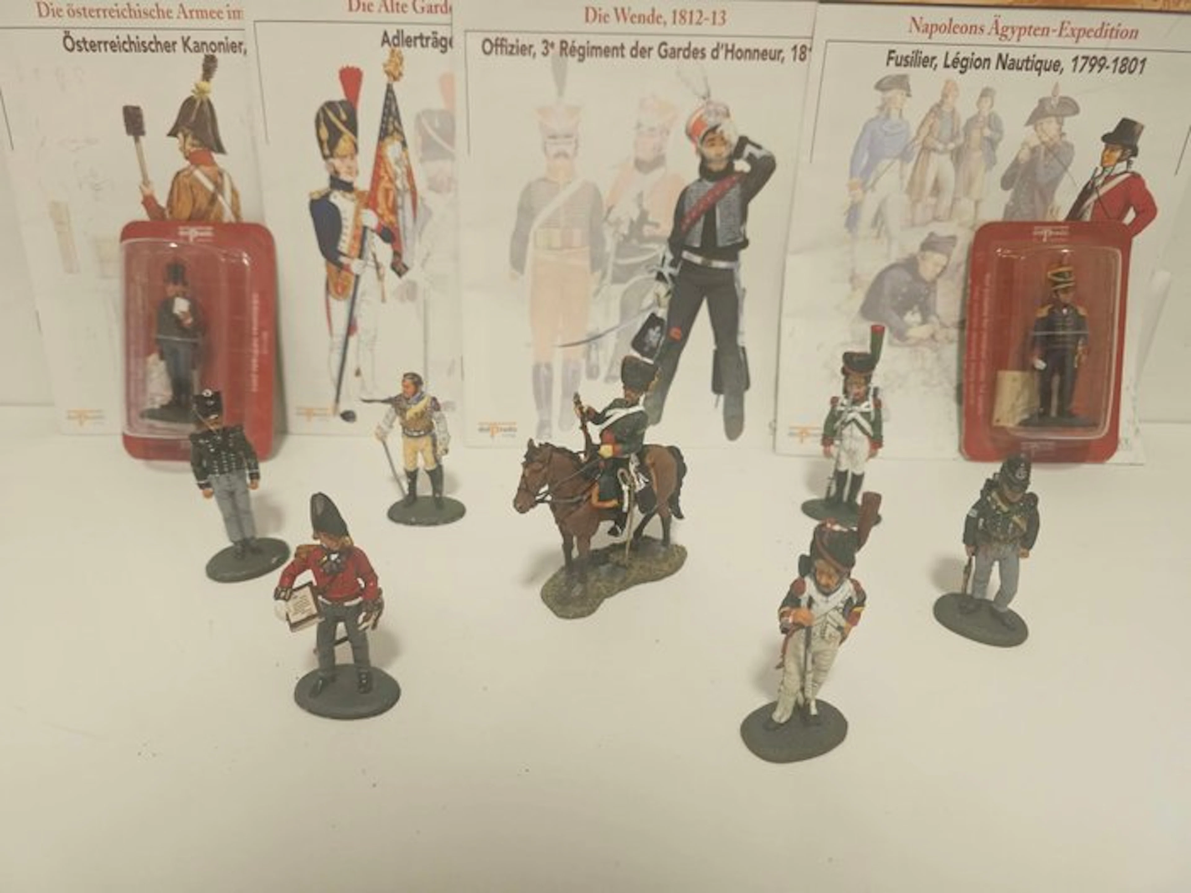Del Prado - Figure - 9 x Napoleonische Kriege + 4 Original Hefte (13) - Tin