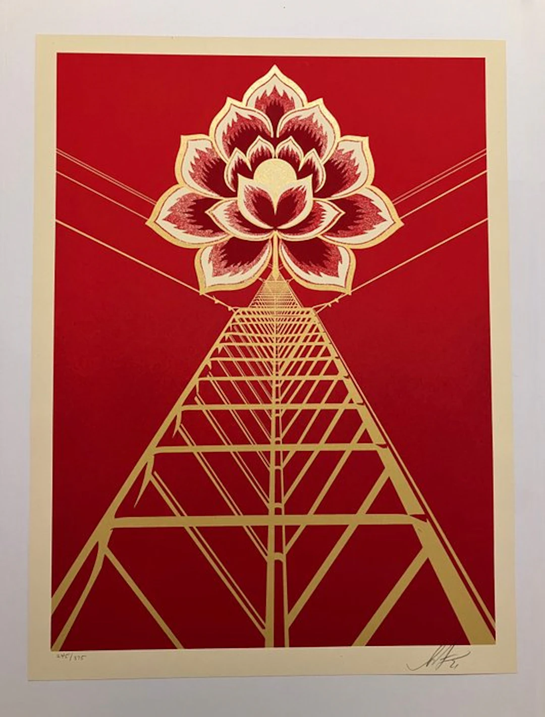 Shepard Fairey (OBEY) (1970) - Flower Power (Red)