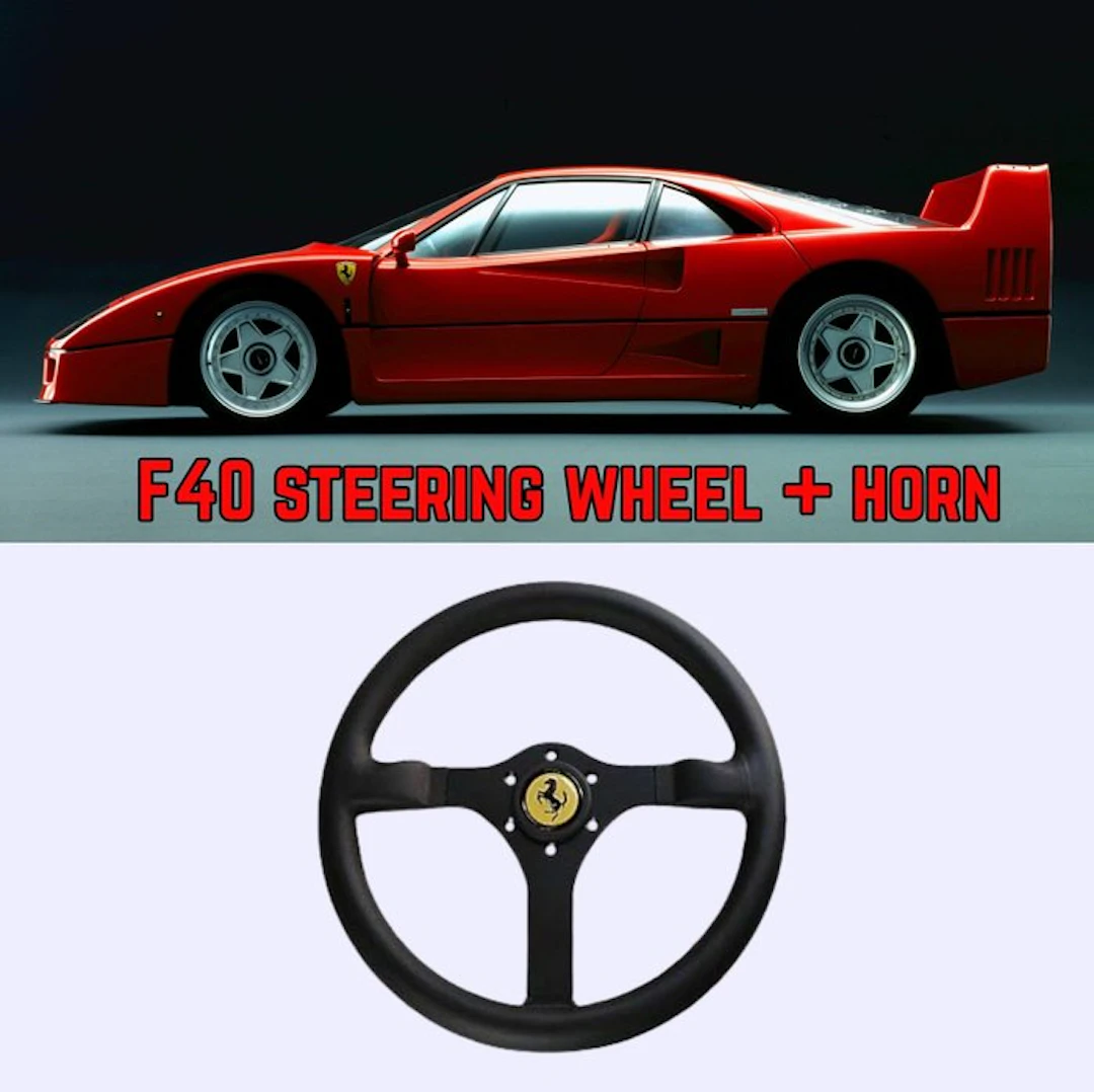 Ferrari F40 Steering Wheel with horn button - Ferrari - New