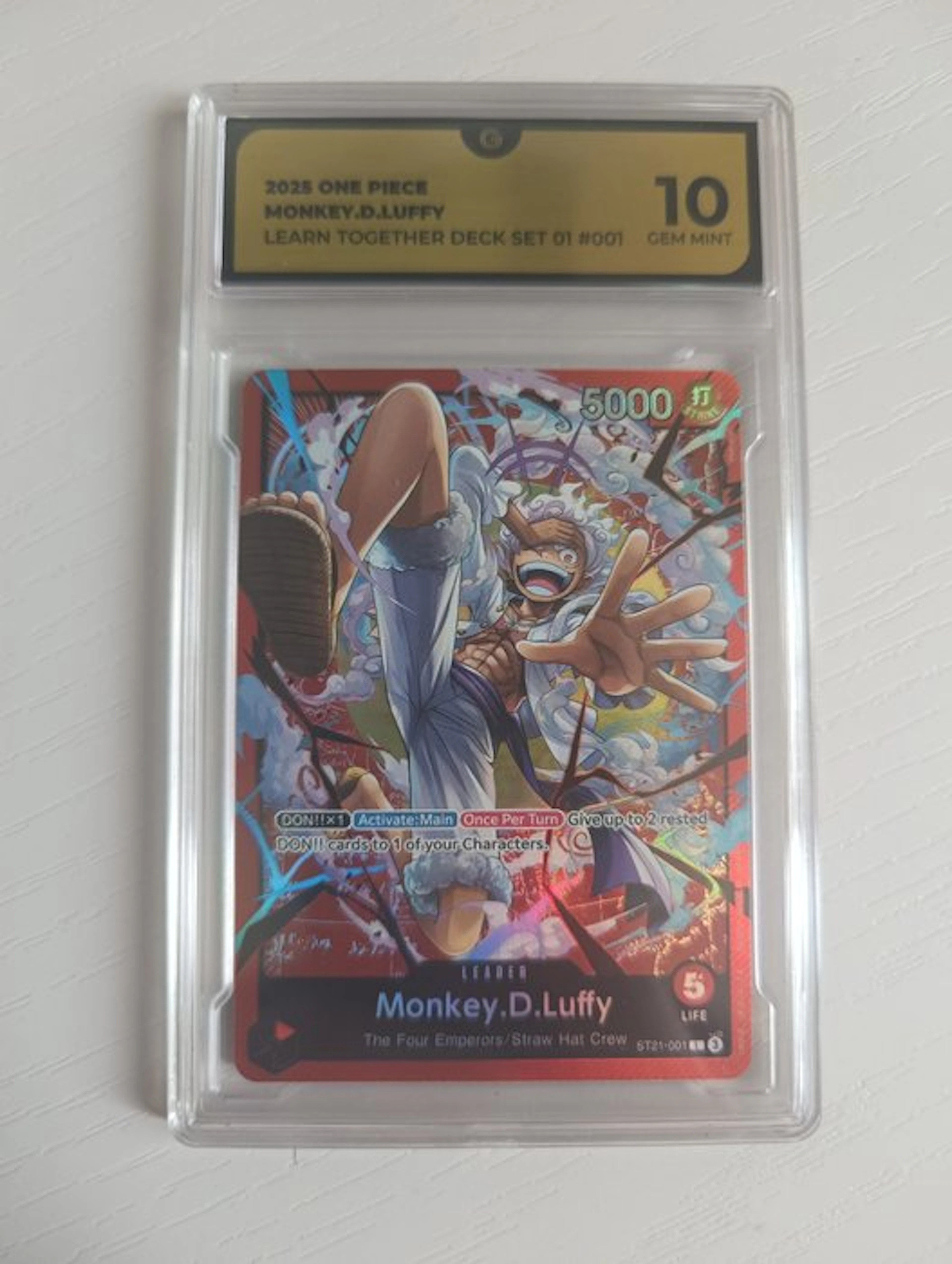 Bandai - 1 Graded card - One Piece - GG 10
