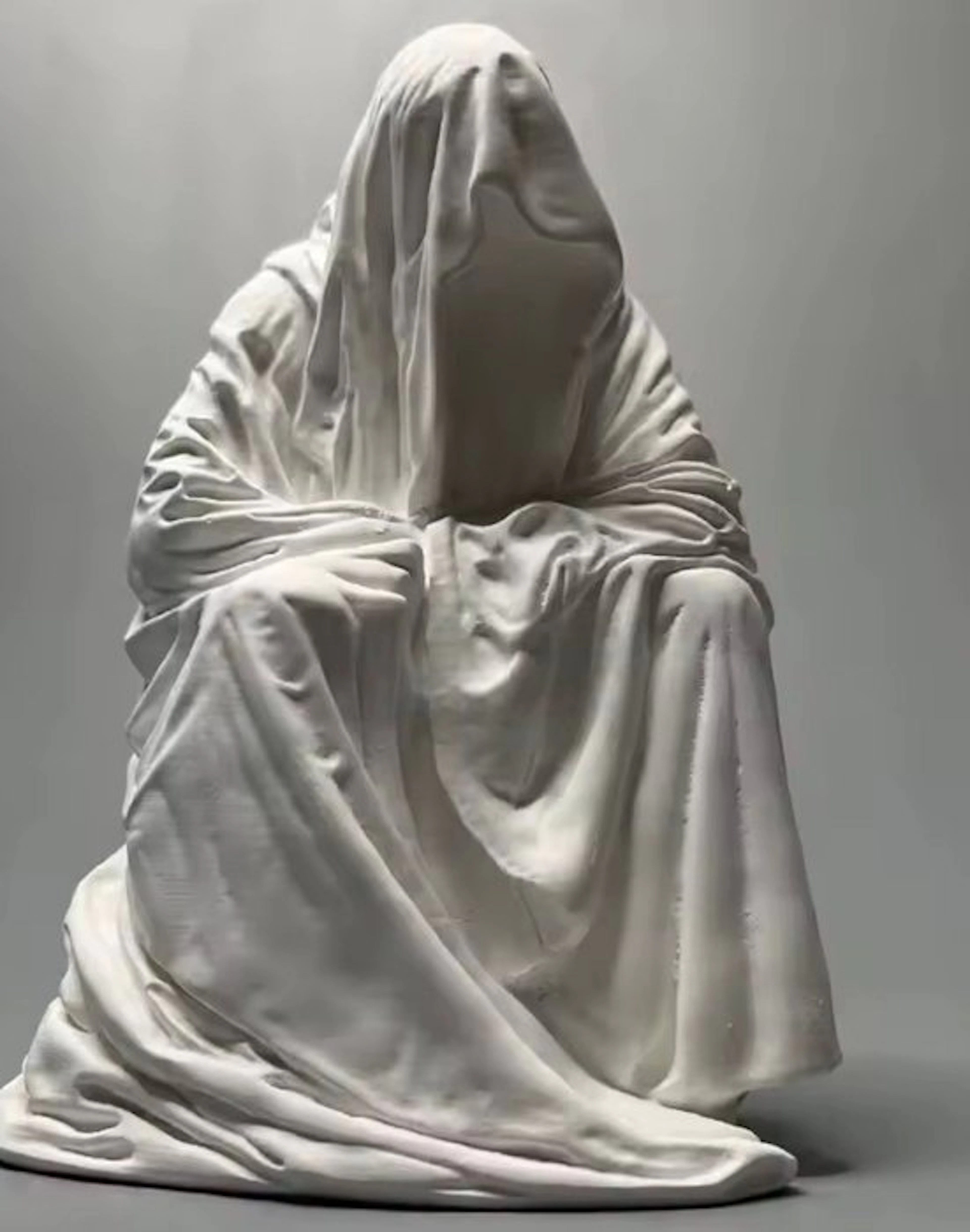 Figure - Devoto incappucciato - Plaster