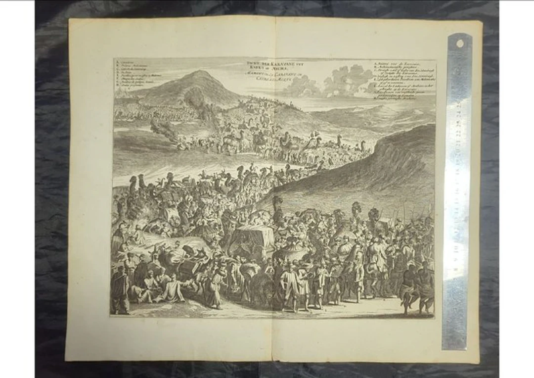 Egypt - Cairo — pilgrimage caravan to Mecca; Olfert...