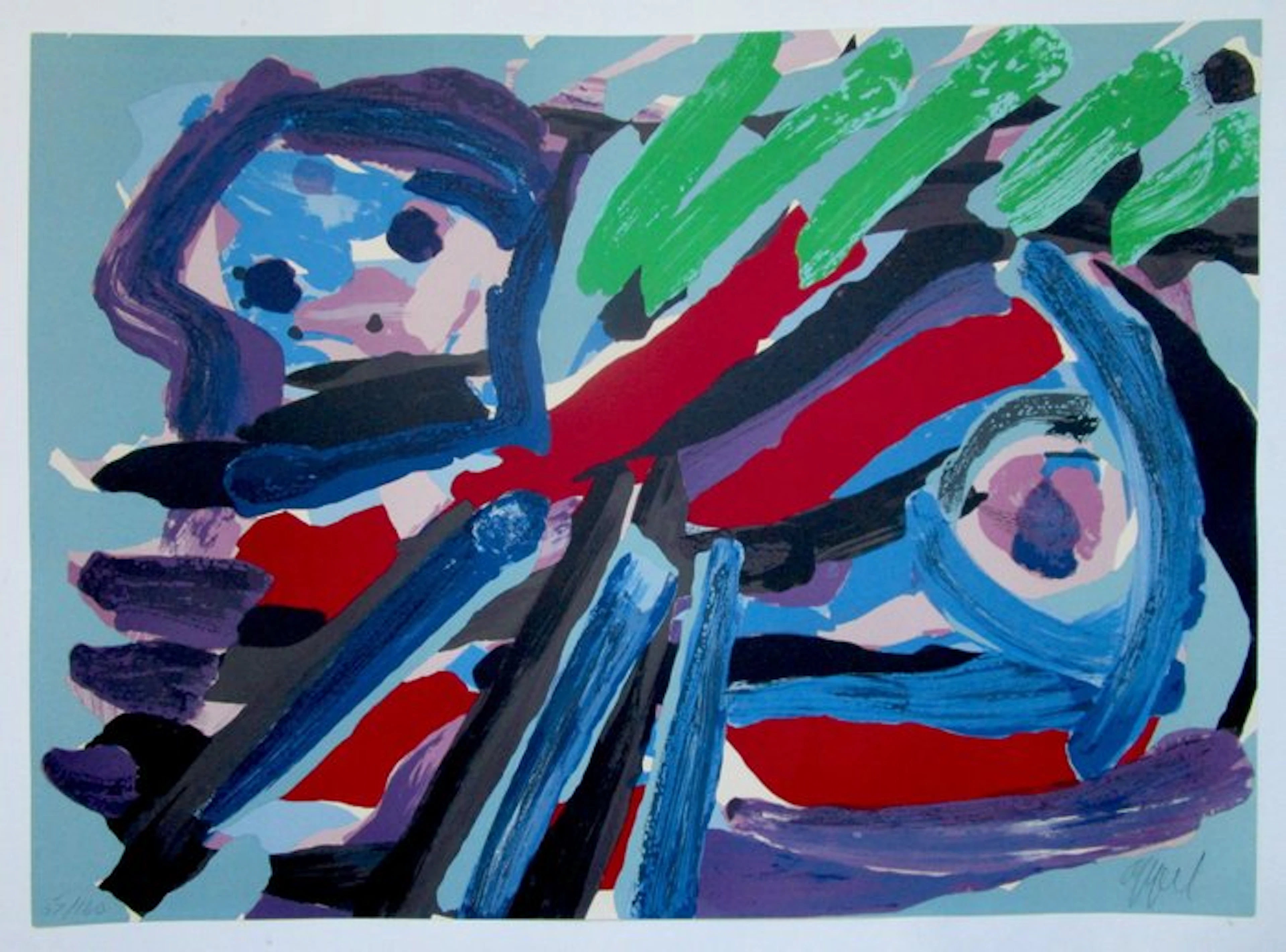 Karel Appel (1921-2006) - Walking with My Bird