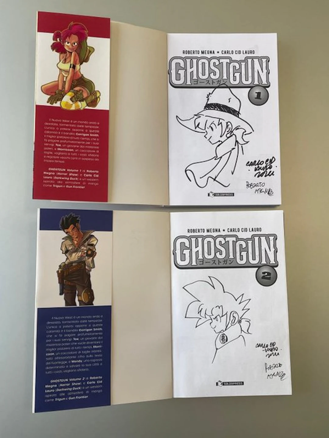 Ghostgun - Due volumi con disegno originale di Carlo Cid Lauro - 2 Comic