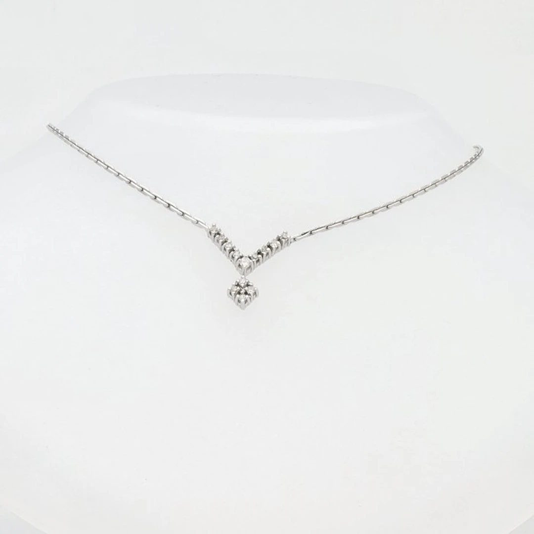 Chain - 14 kt. White gold Diamond (Natural)