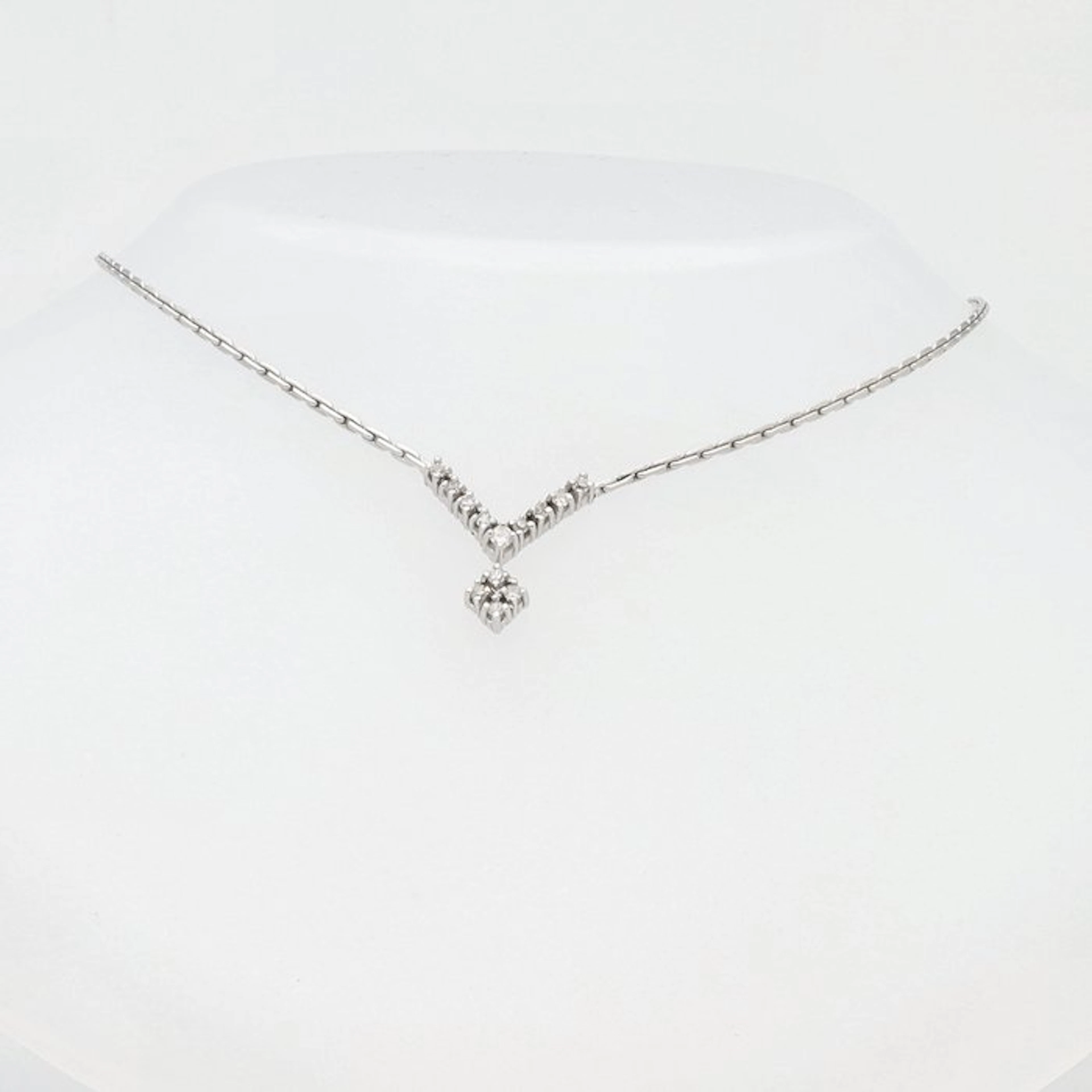 Chain - 14 kt. White gold Diamond (Natural)