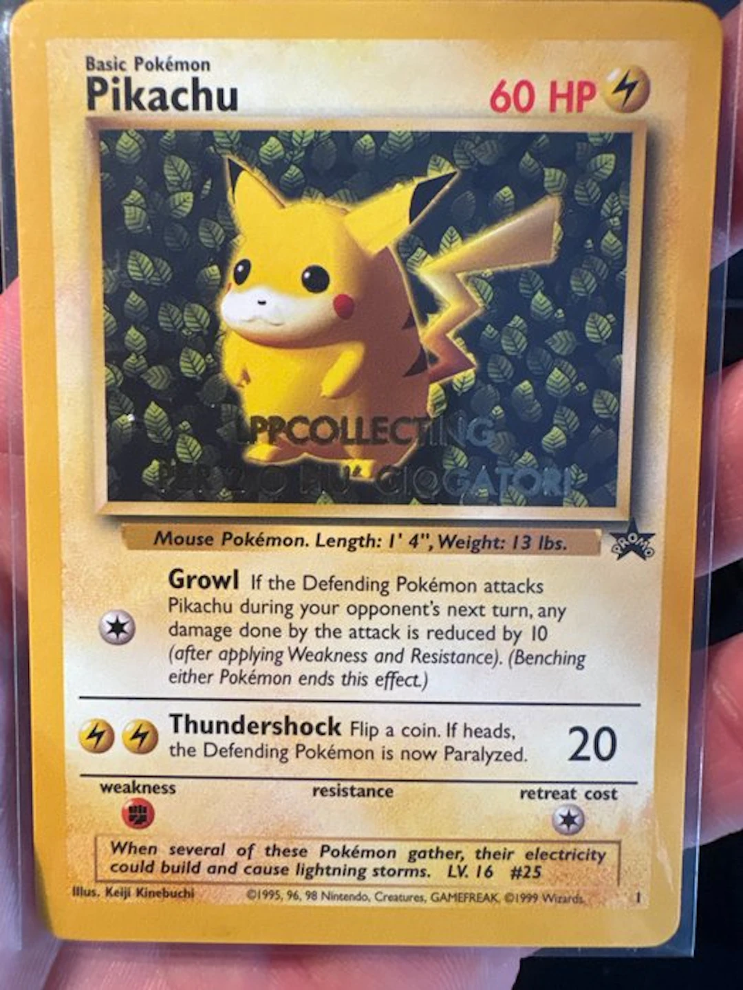 Pokémon - 1 Card - Pikachu 1 Limited edition, Staff stamped - WOTC