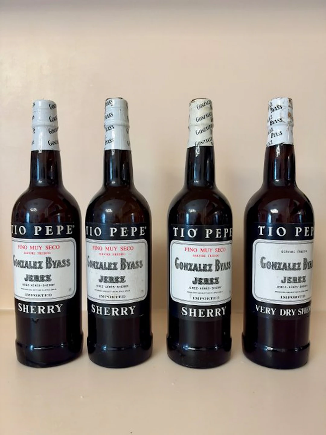 Gonzalez Byass, Tio Pepe Sherry - Jerez Fino - 4 Bottles (0.75L)