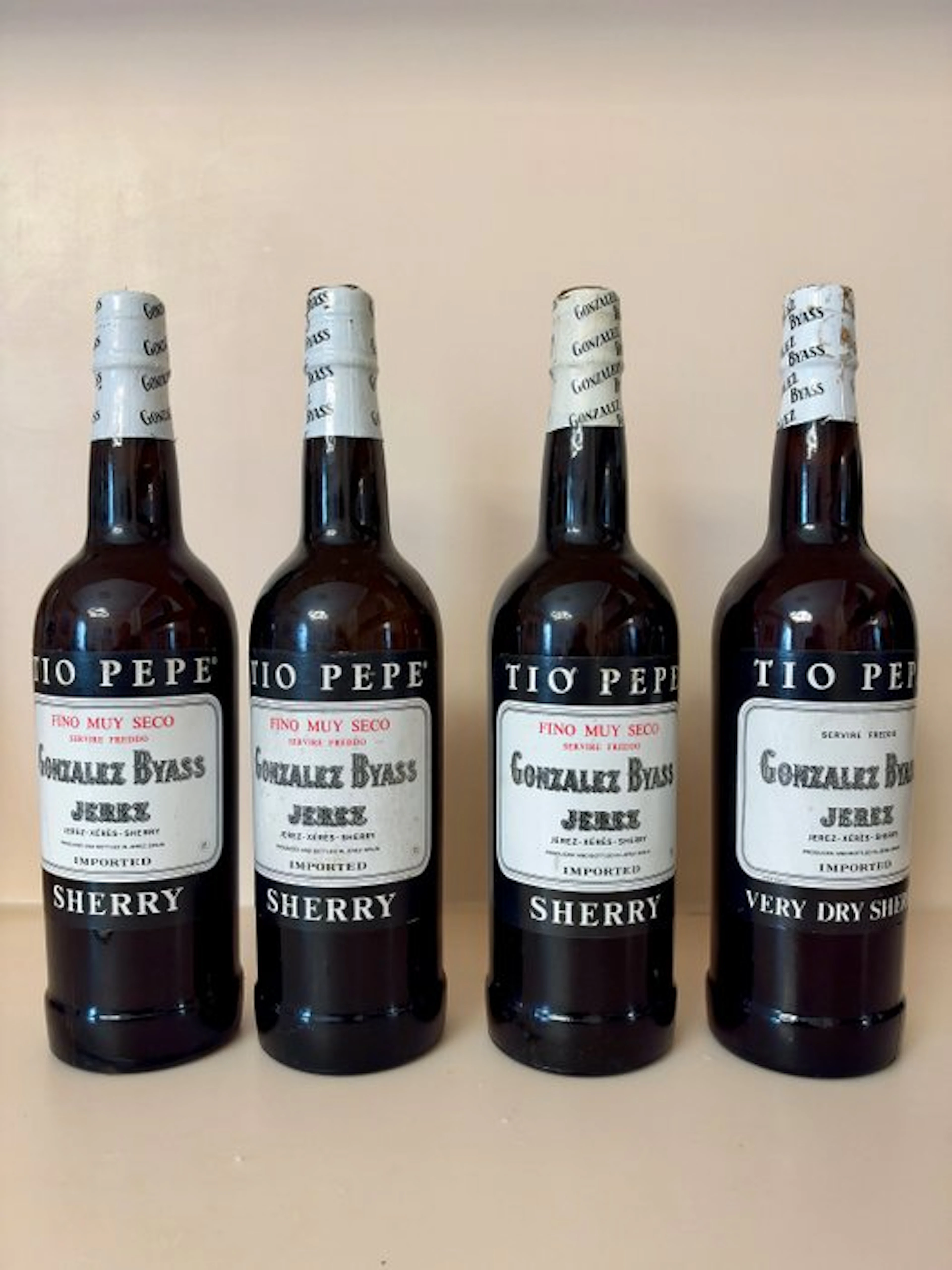 Gonzalez Byass, Tio Pepe Sherry - Jerez Fino - 4 Bottles (0.75L)