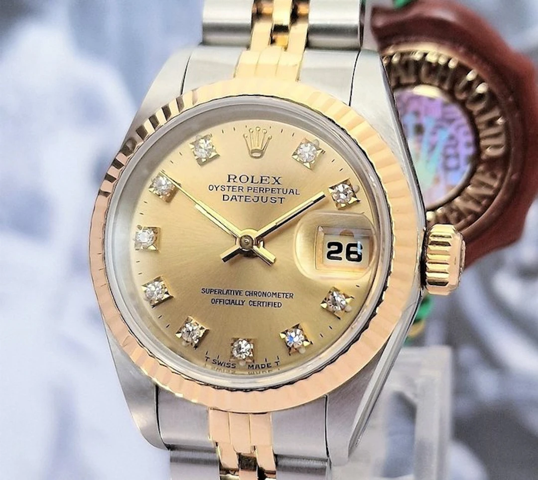 Rolex - Oyster Perpetual Datejust Ladies Diamonds - No reserve price - Ref