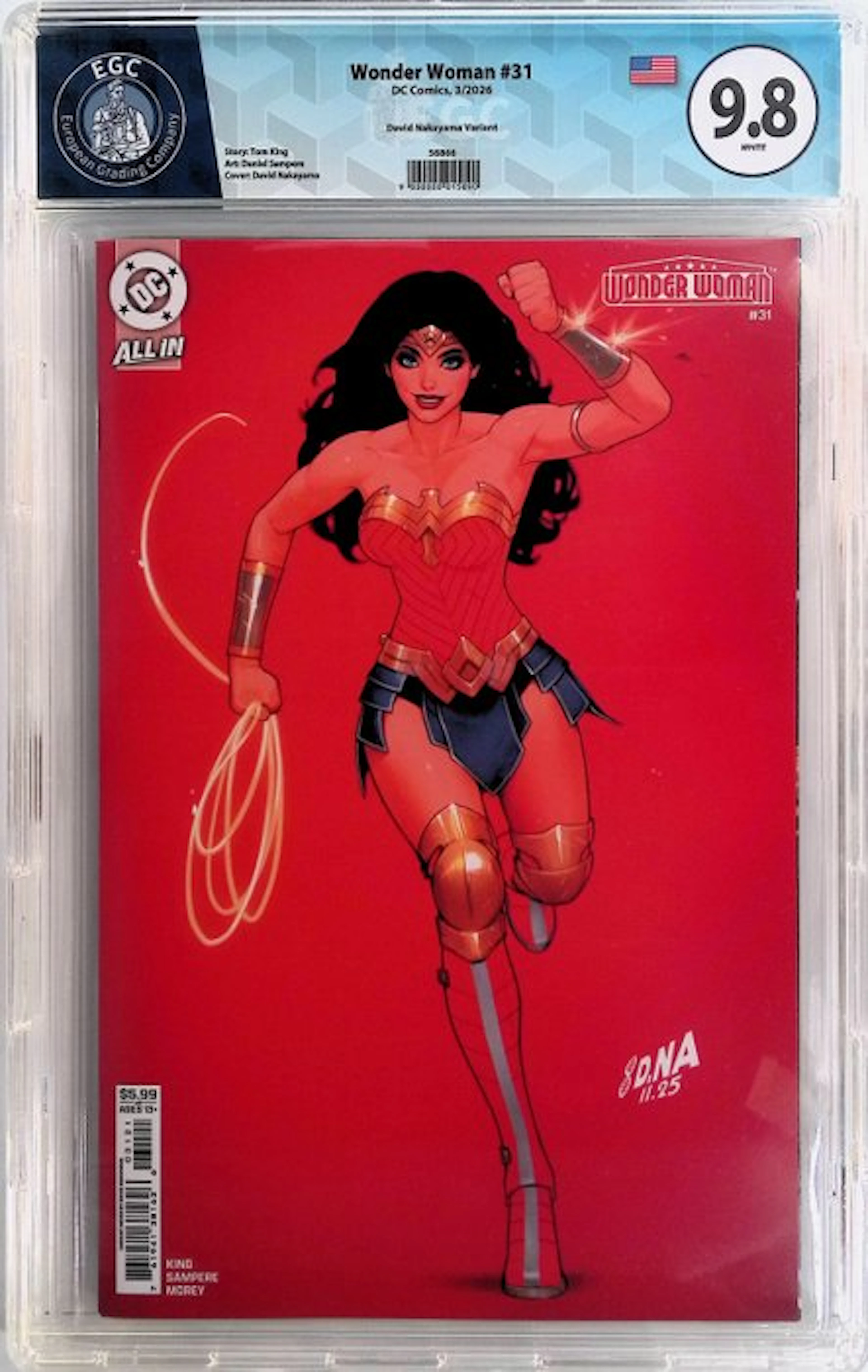 Wonder Woman #31 - EGC 9.8 (David Nakayama Variant) - 1...