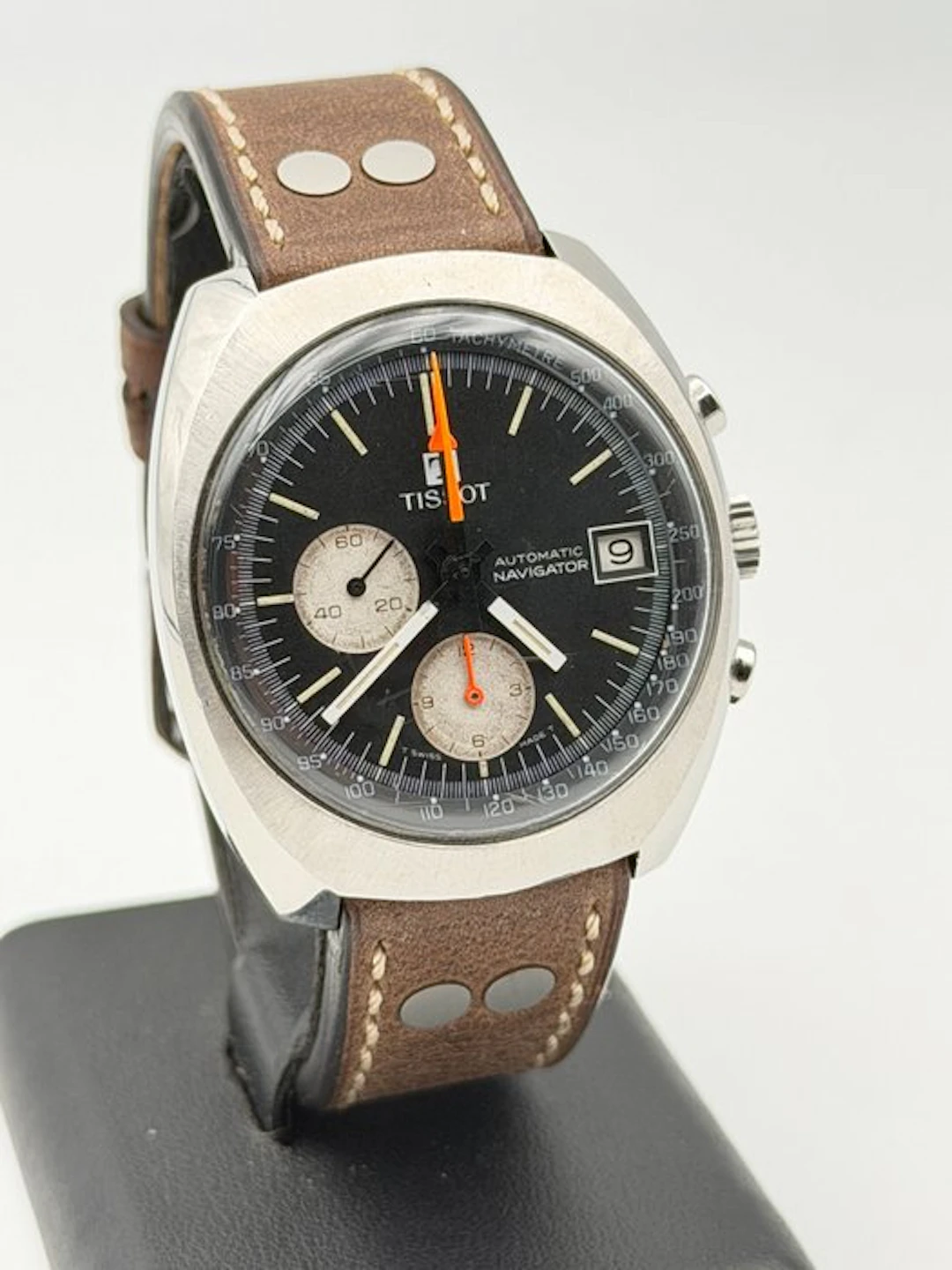 Tissot - automatic chronograph navigator - Unisex - 1980-1989