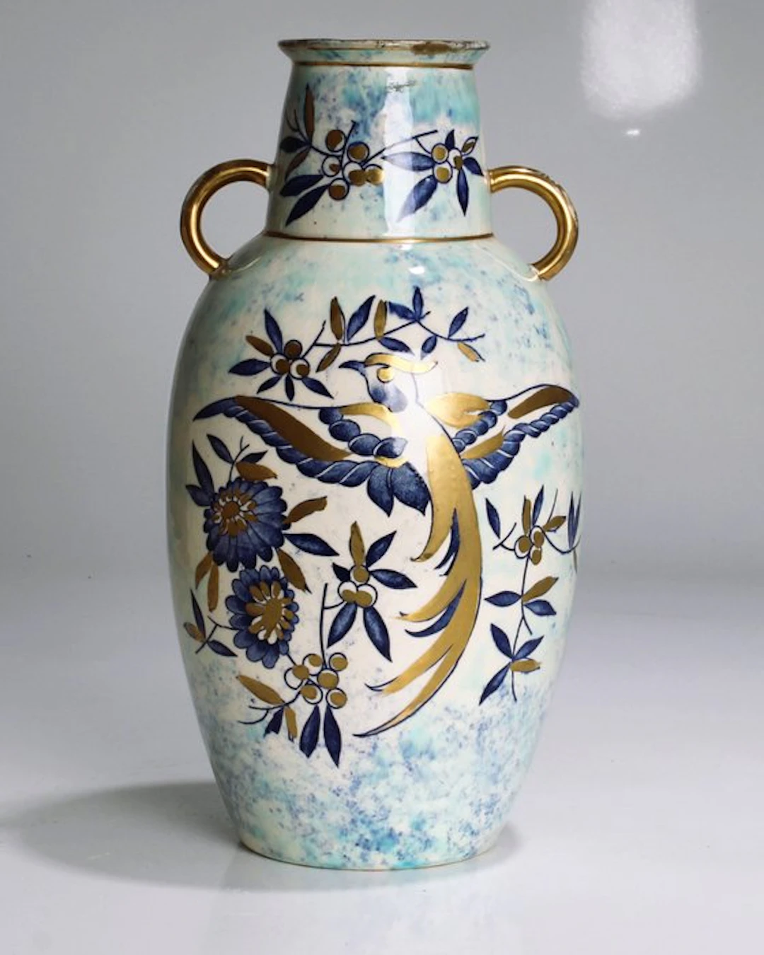 Boch Frères - Boch Frères Keramis - Vase - Art Deco "Bird...