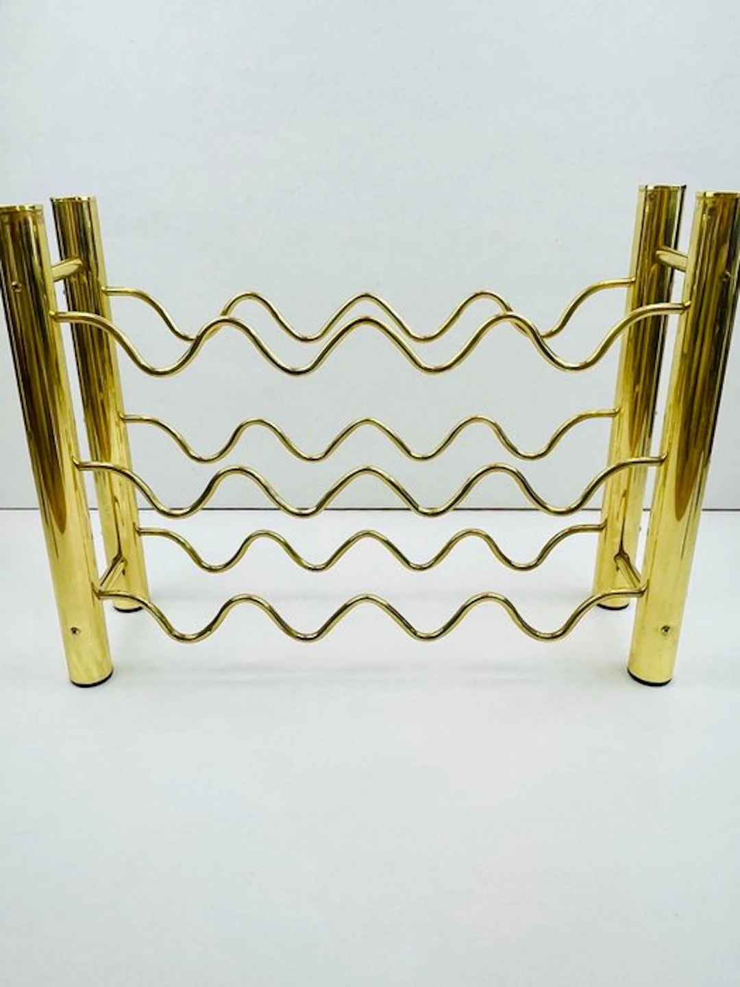 Wine rack - Brass - Vintage Brass Wine Rack