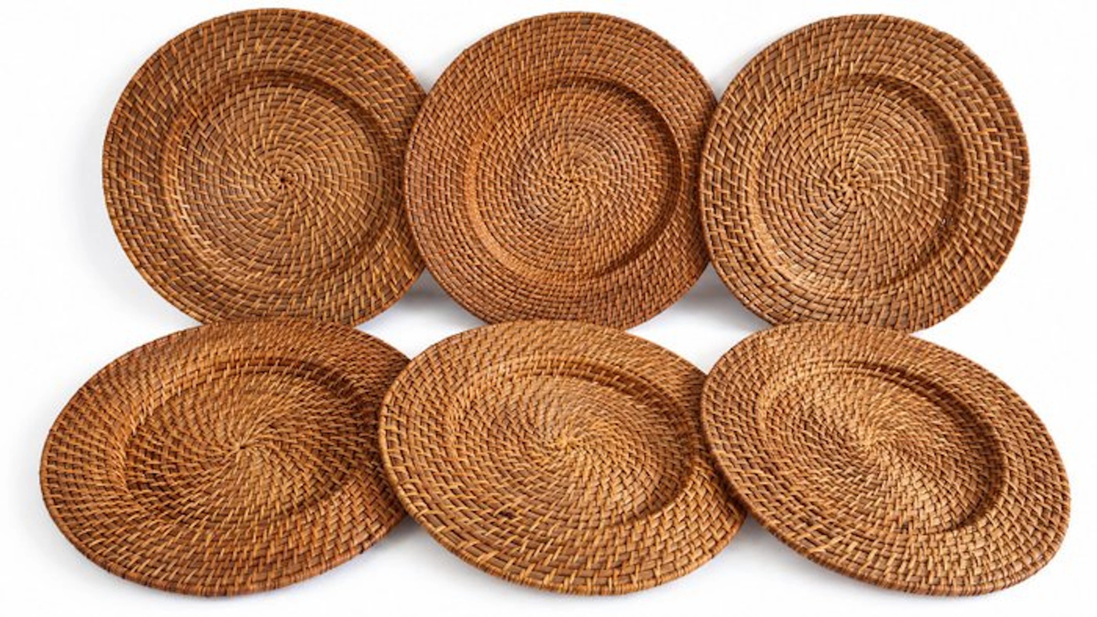 Flamant - Charger plate (6) - Rattan, Bamboo, caning, wicker - Table service