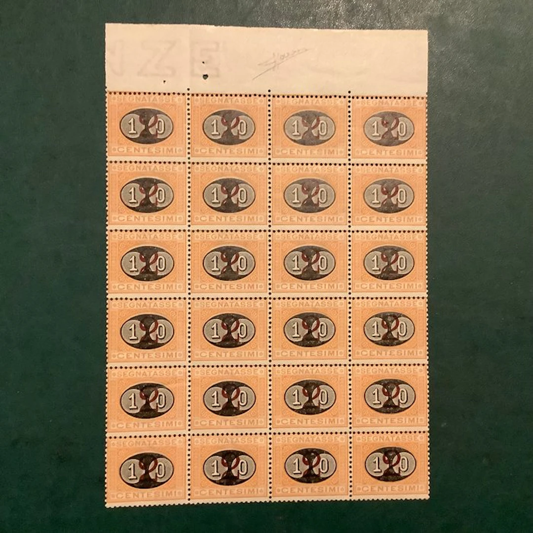Italy 1890/1891 - Two-cent on ten-cent