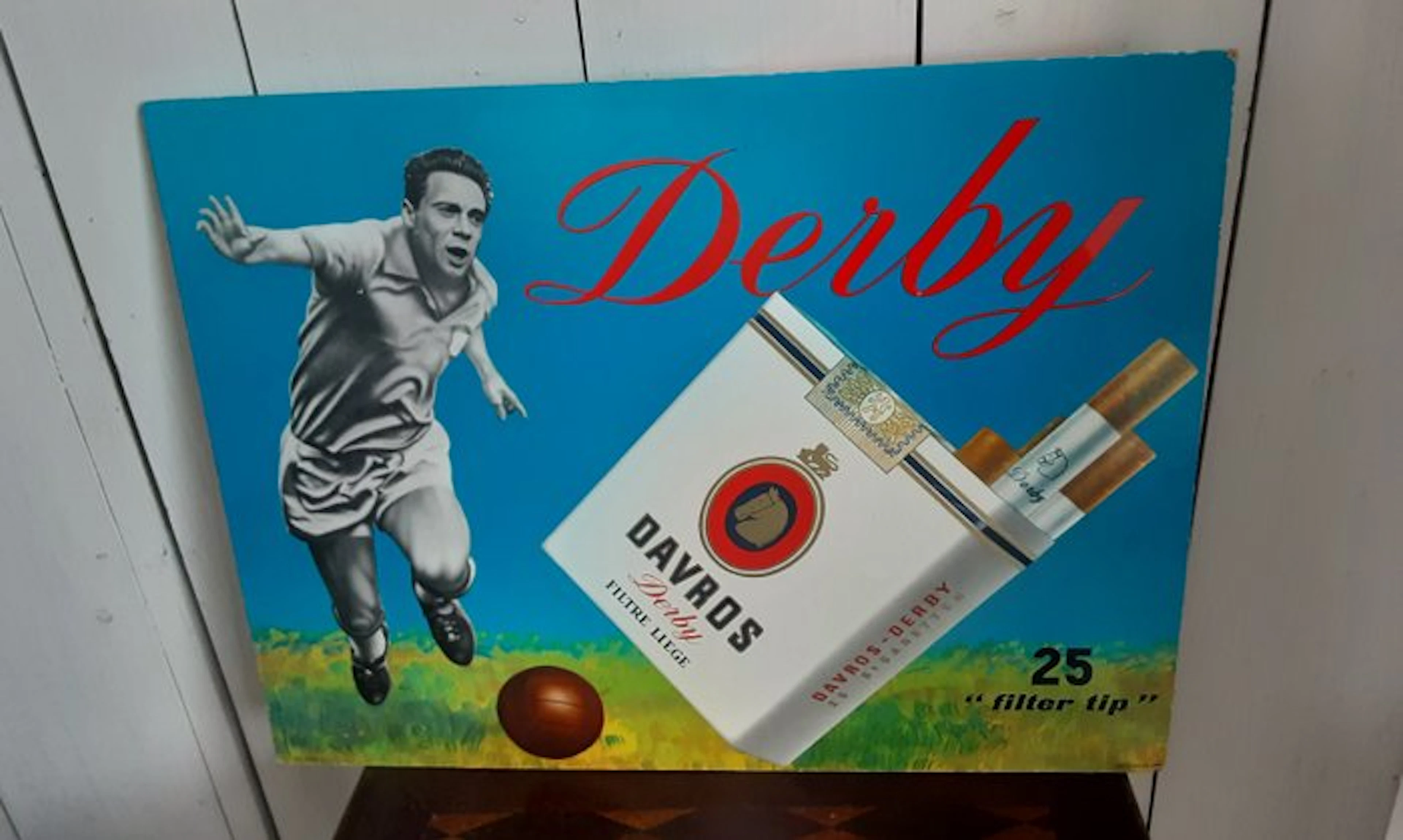Davros Derby cigarettes - Advertising sign - cardboard