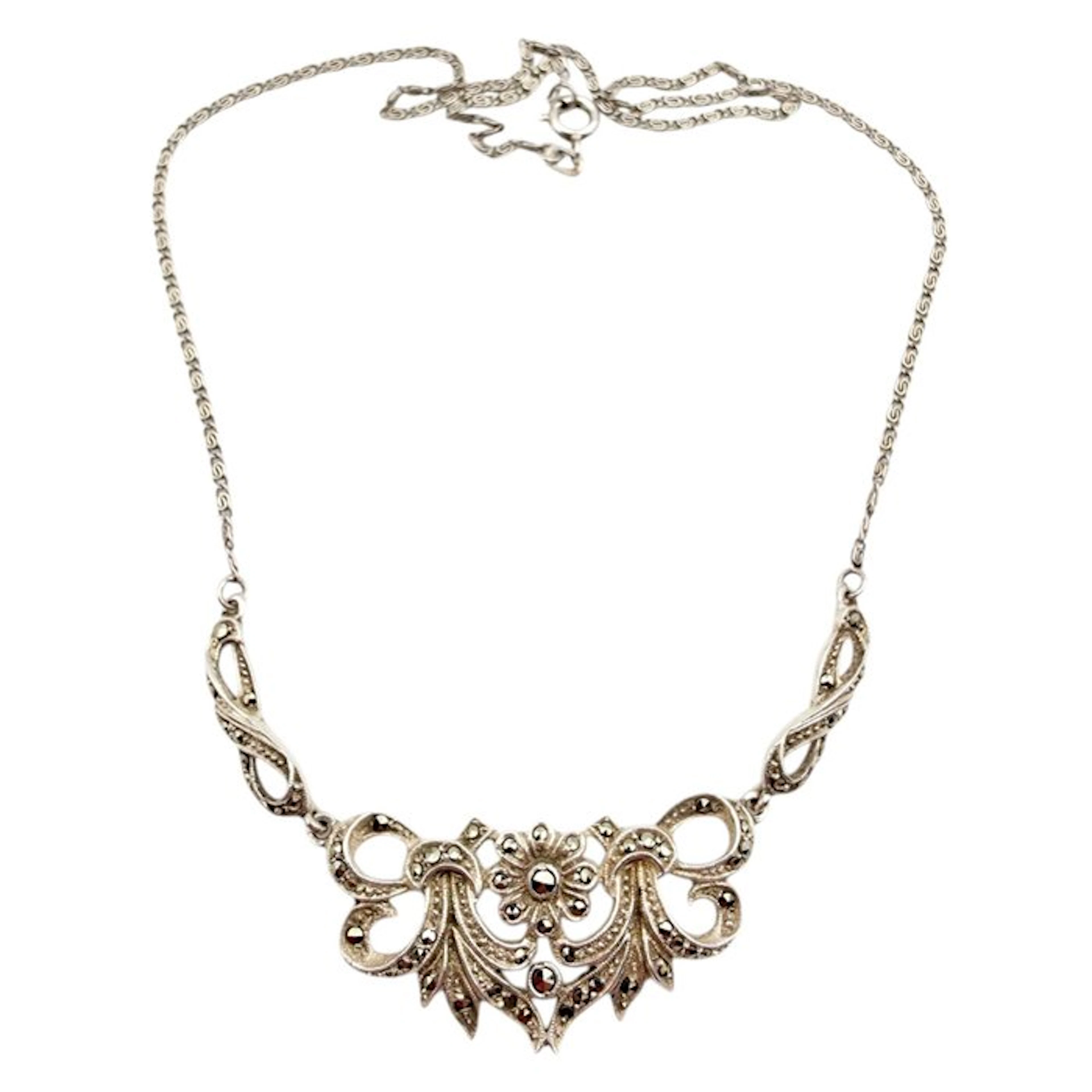 Silver - Necklace - Art Nouveau