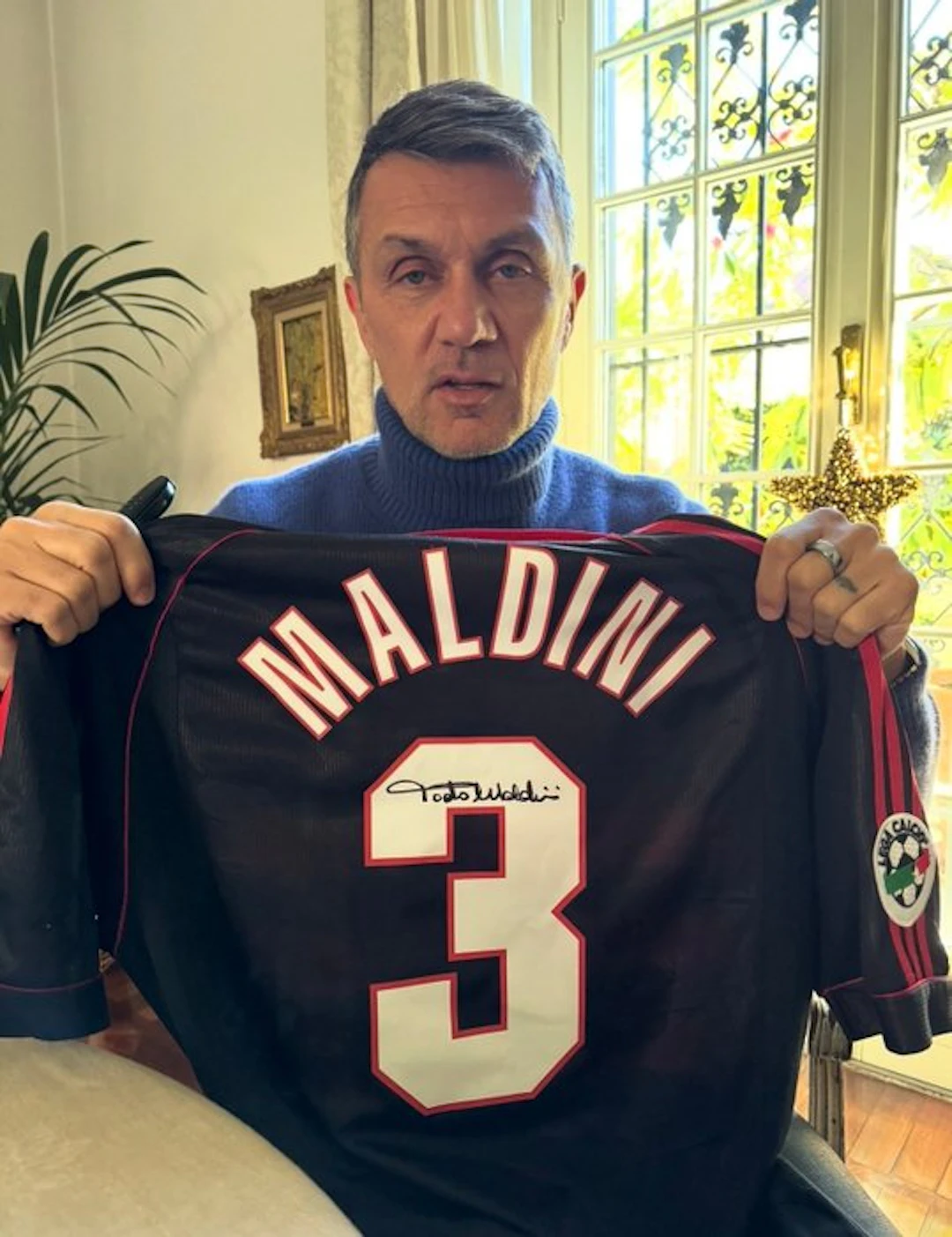 AC Milan - Italian Football League - Paolo Maldini - 1999 - Team wear