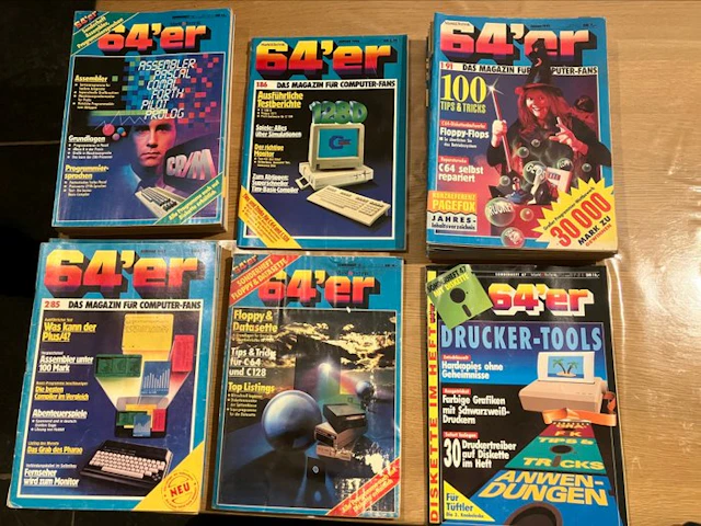 64'er magazine lot - 1985-1991