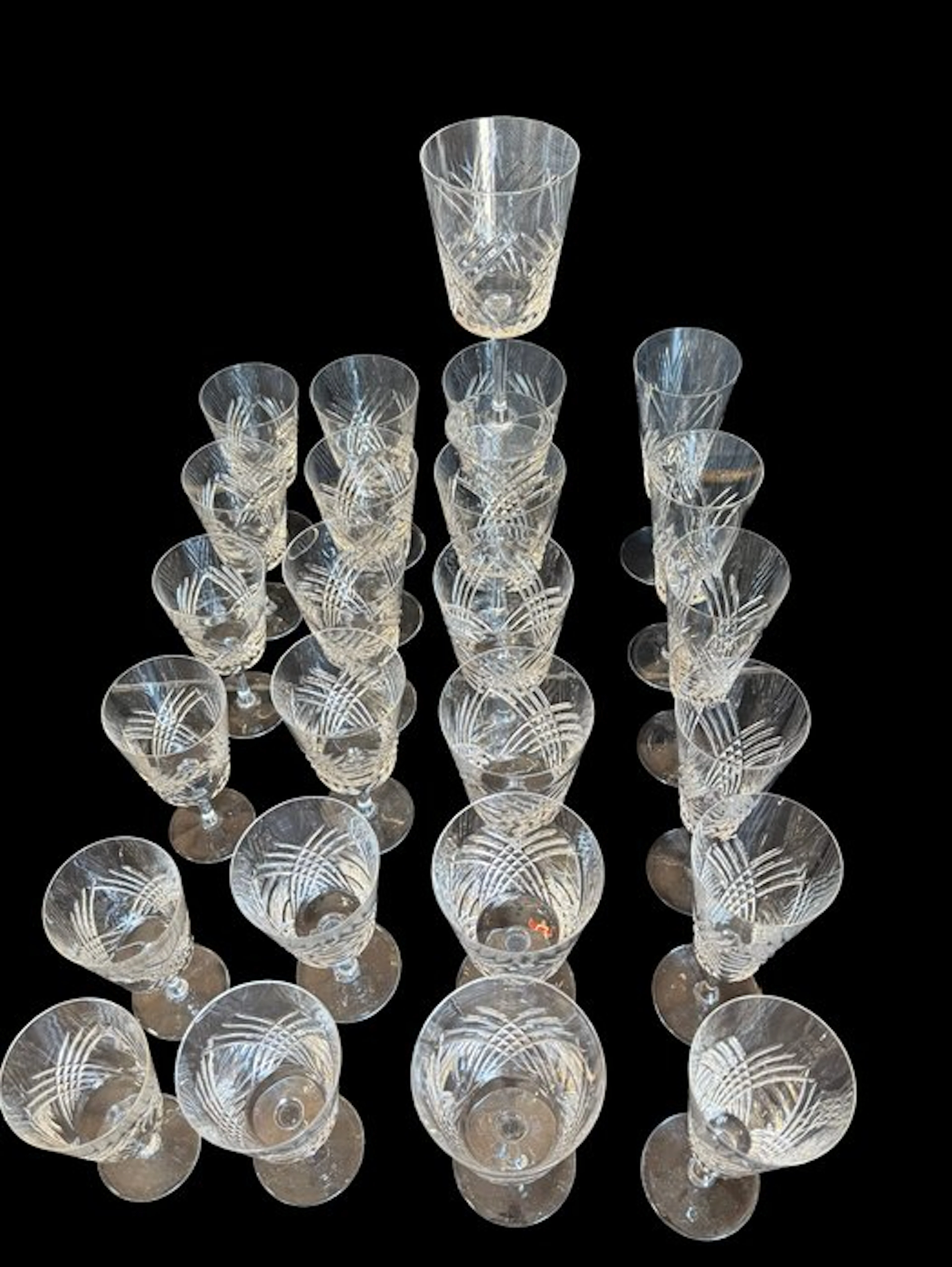 Cristal de Bayel - Drinking set for 6 (25) - Crystal