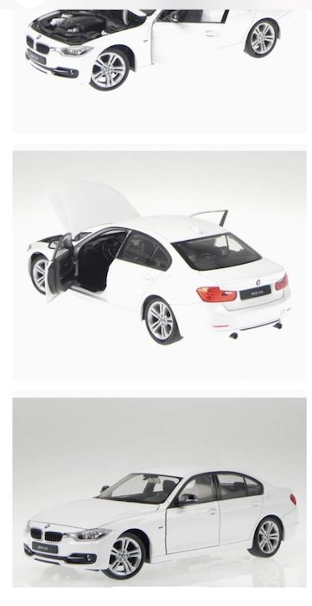 Welly 1:18 - Model sports car - BMW F30 blanche 335i - Series 3