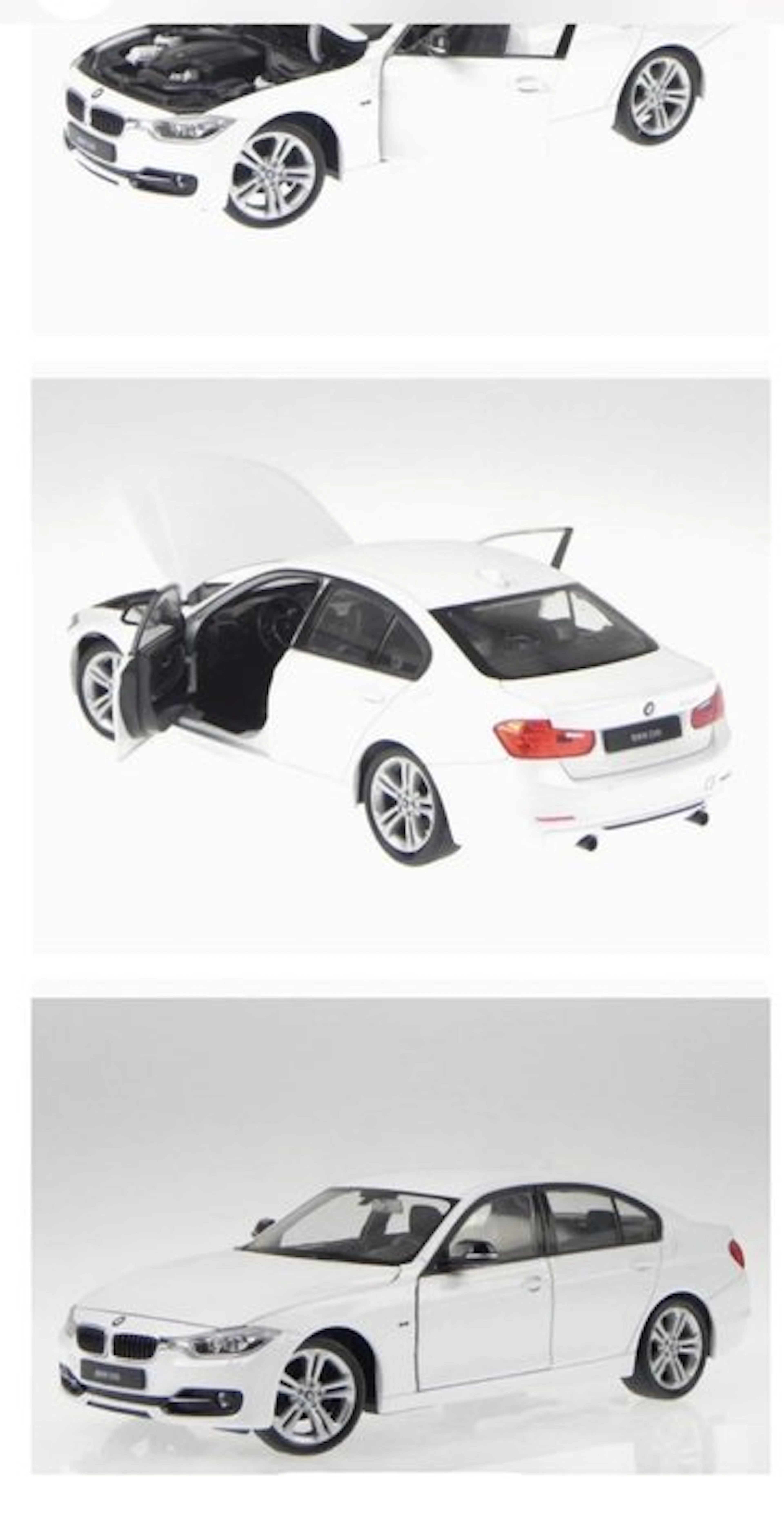 Welly 1:18 - Model sports car - BMW F30 blanche 335i - Series 3