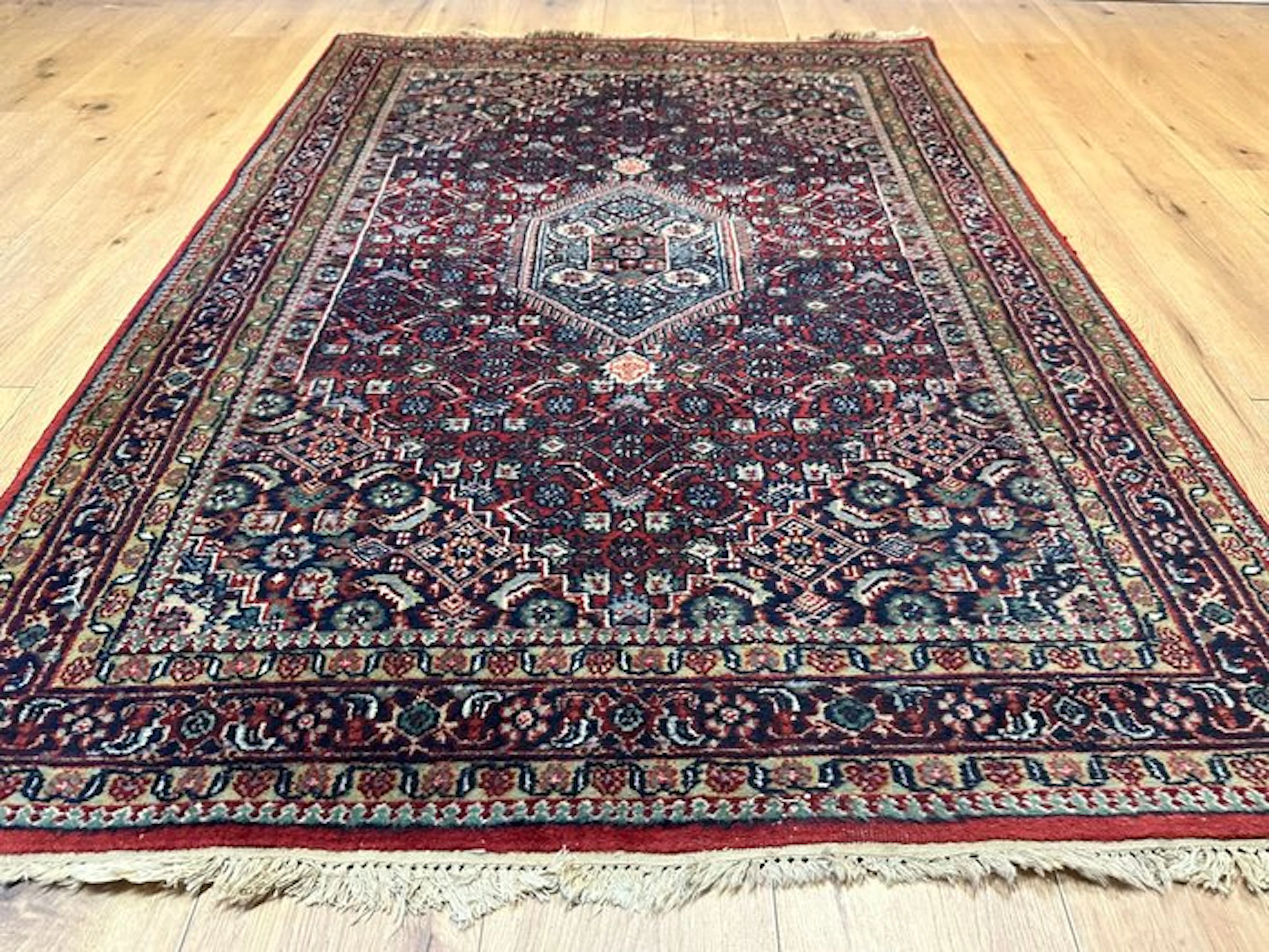 Magnificent Indian Bidjar rug with a classic medallion and fine patterning