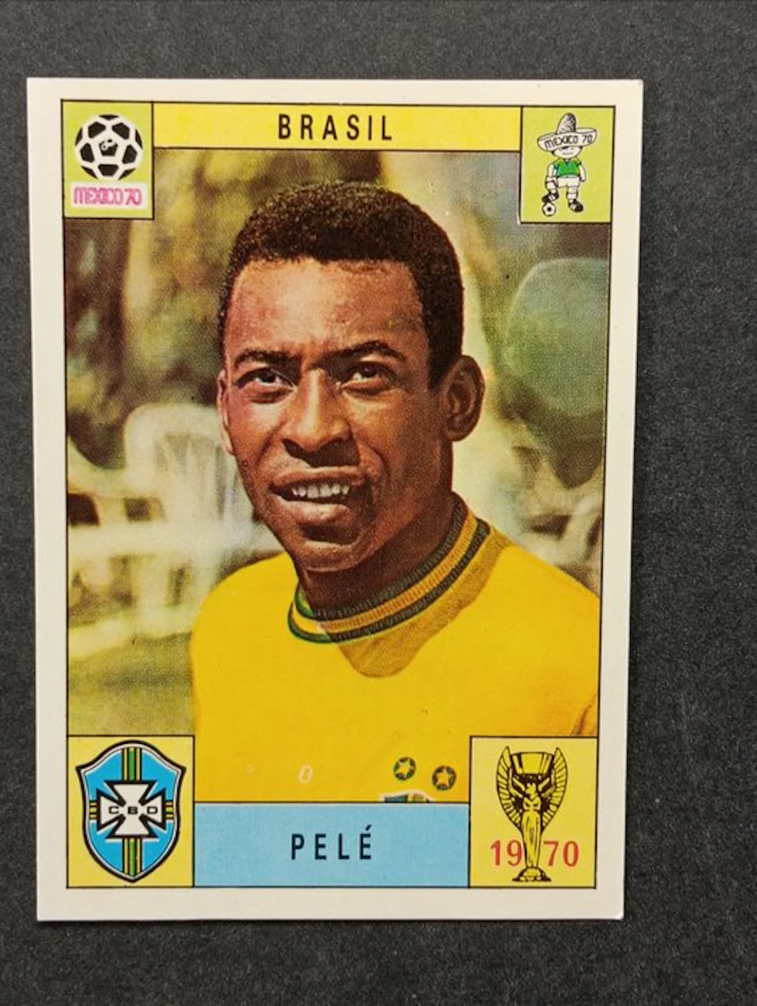 Panini Mexico 70 - Pelé Pele Brasile - Figurina Originale...