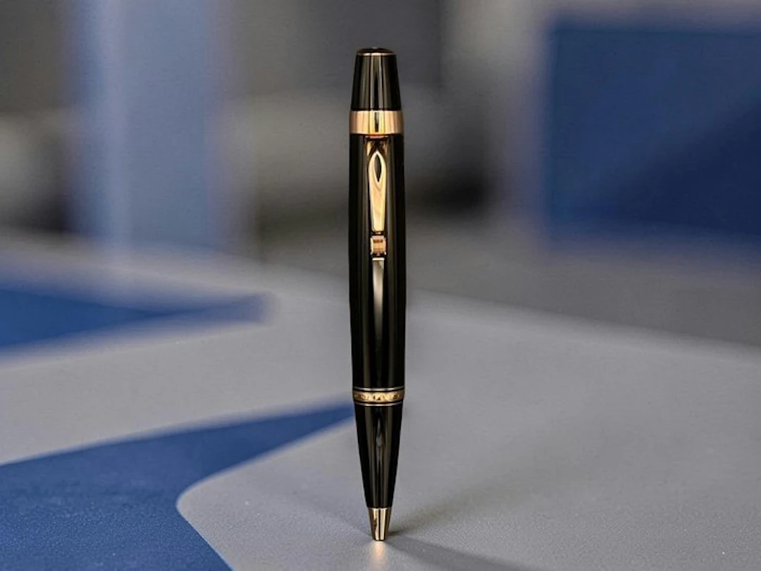 Montblanc Meisterstück - RARE - Bohème Brown Plaqué Or Rose - Ballpoint pen