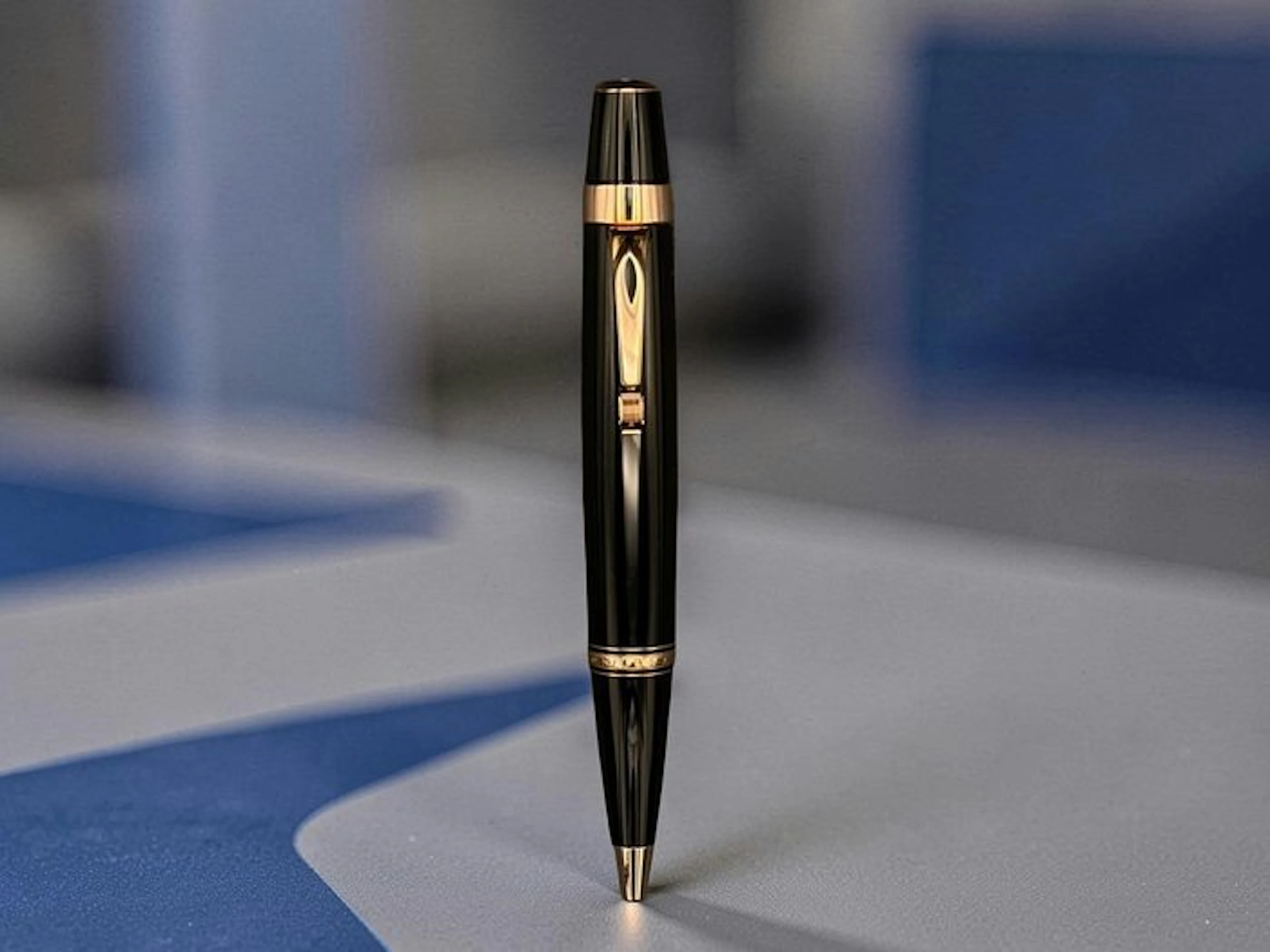 Montblanc Meisterstück - RARE - Bohème Brown Plaqué Or Rose - Ballpoint pen