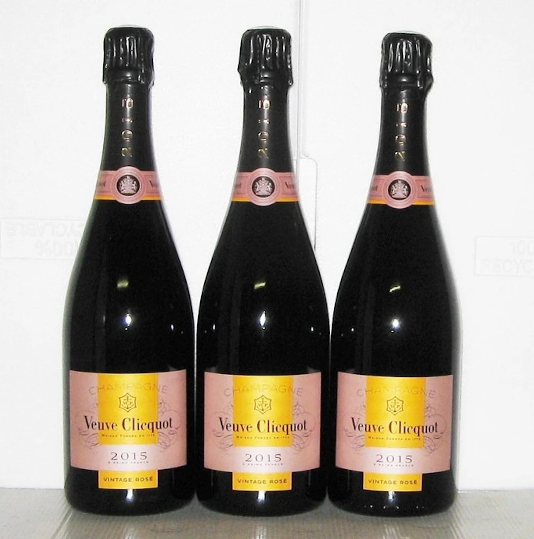 2015 Veuve Clicquot, Rosé Vintage - Champagne Brut - 3 Bottles (0.75L)
