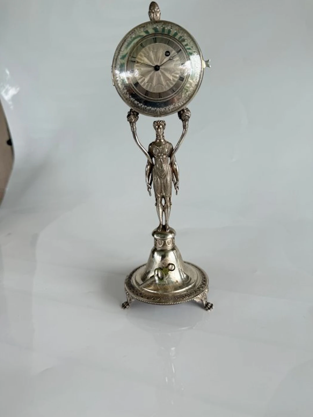 Floor clock - - .813 silver - 1850-1900