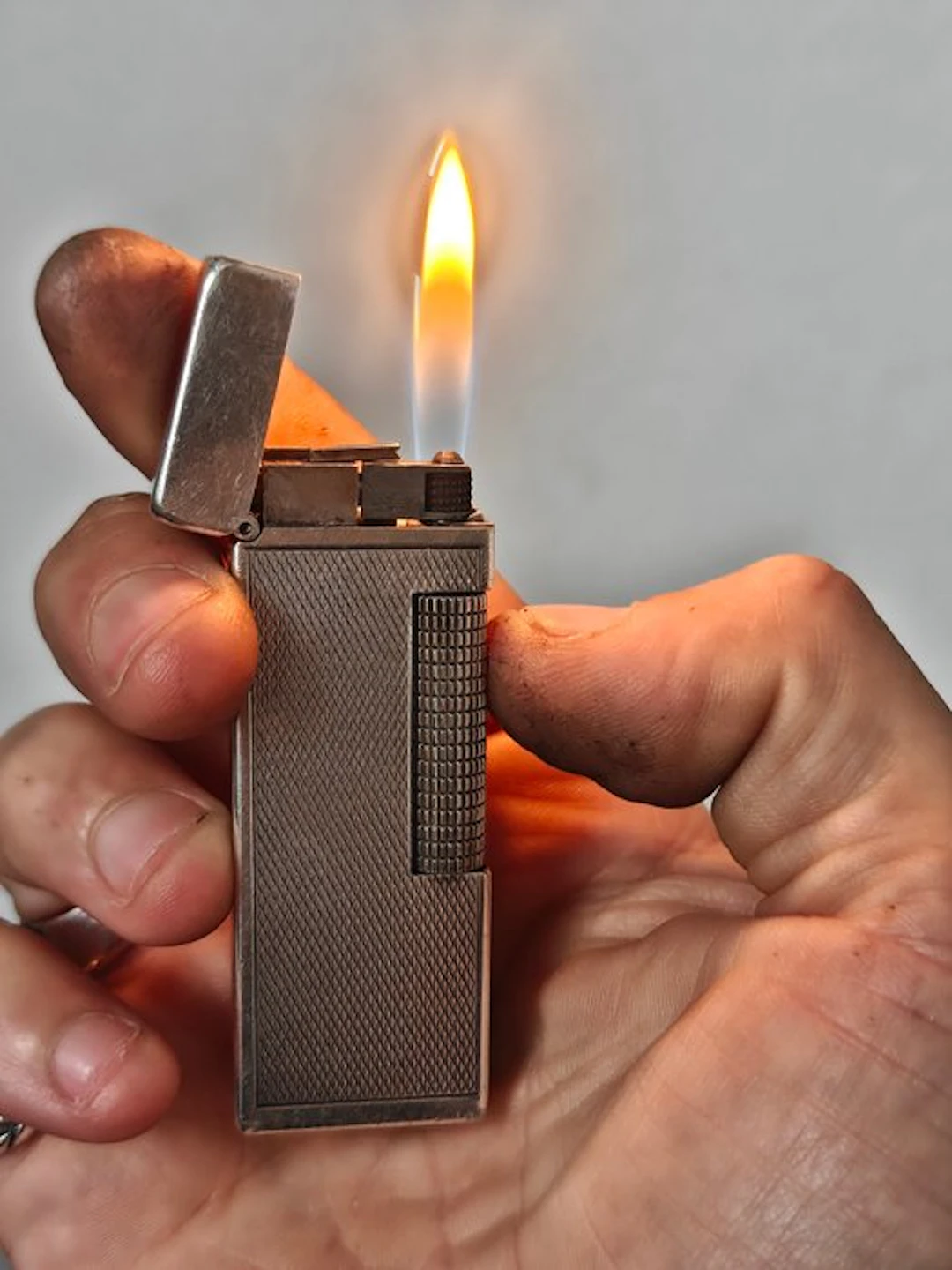 Dunhill - Pocket lighter - Silver plated