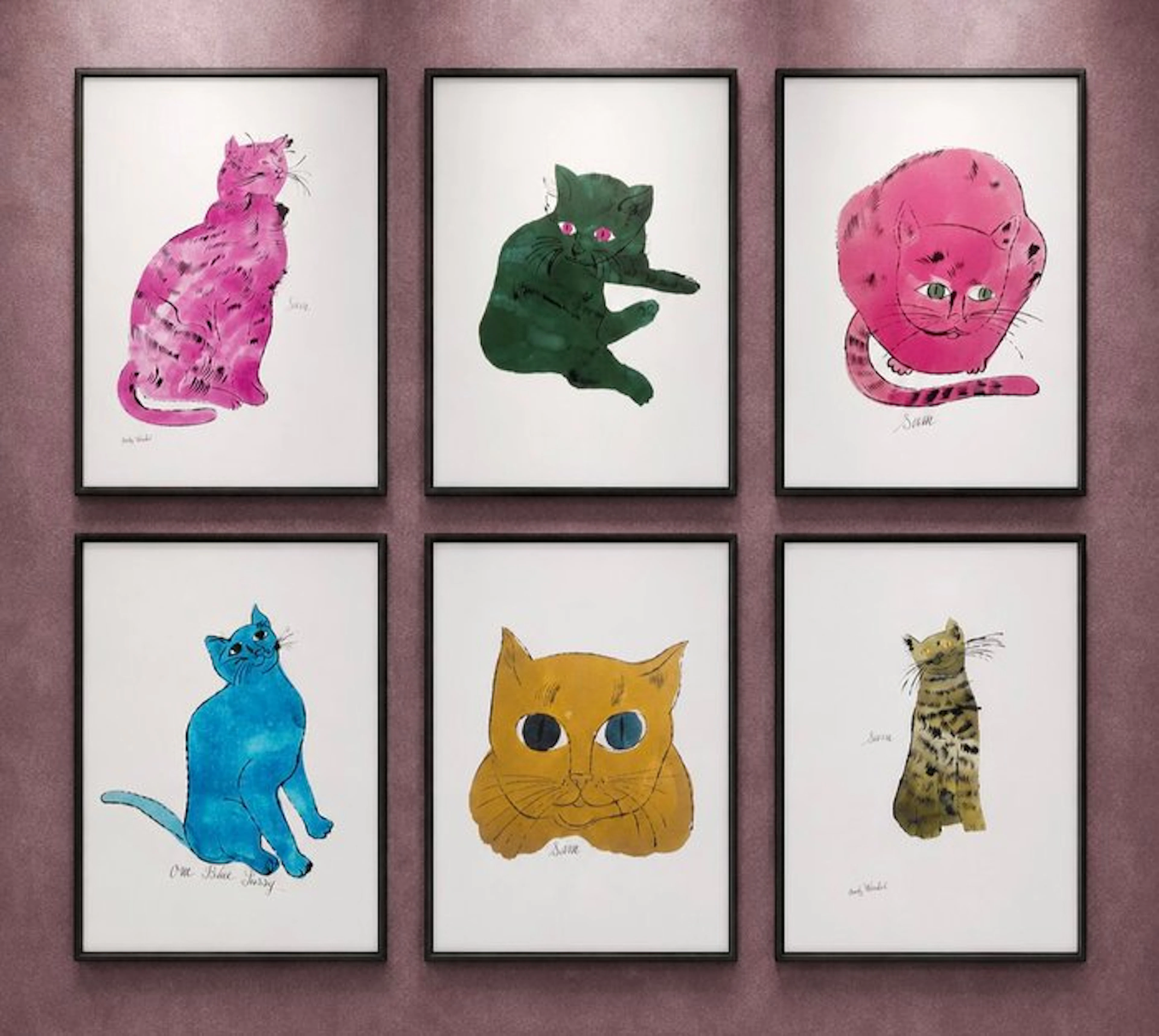 Andy Warhol (1928-1987) (after) - Cats · Set of 6 variants