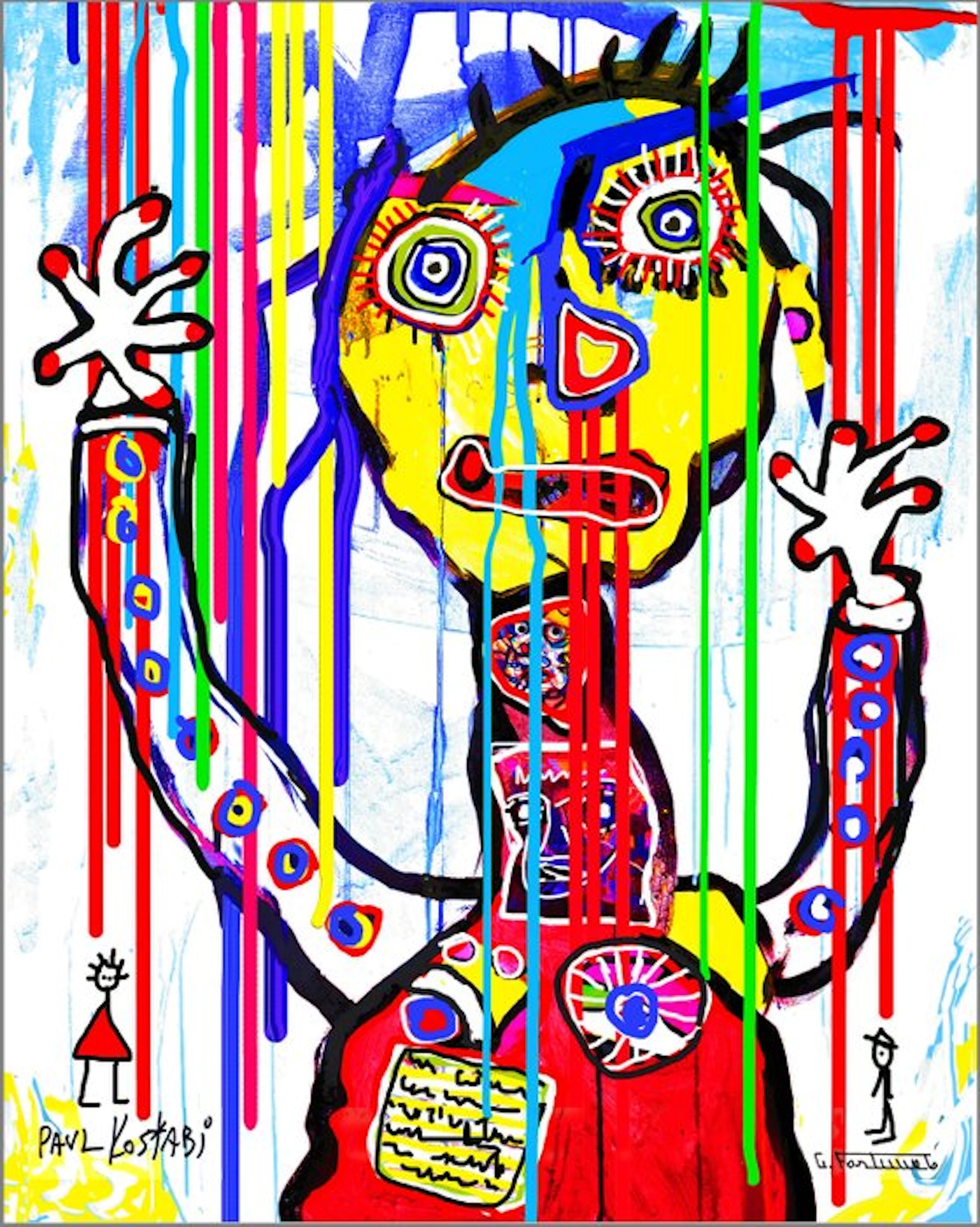 Paul Kostabi (1962) Giuseppe Fortunato (1956) - KF0725
