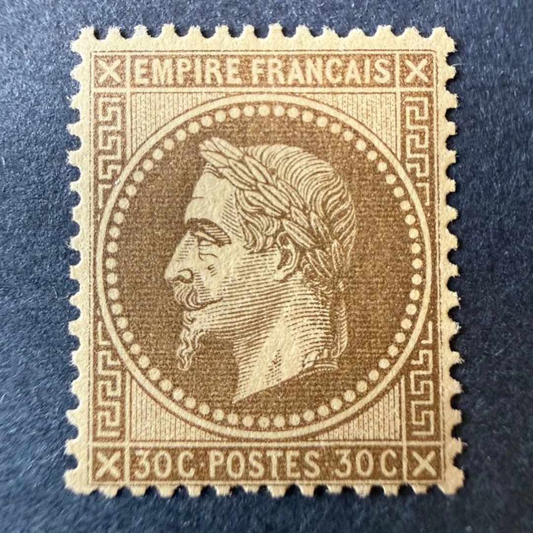 France - Yvert 30 "Napoleon 30c with lined background" mint * with hinge. TB.