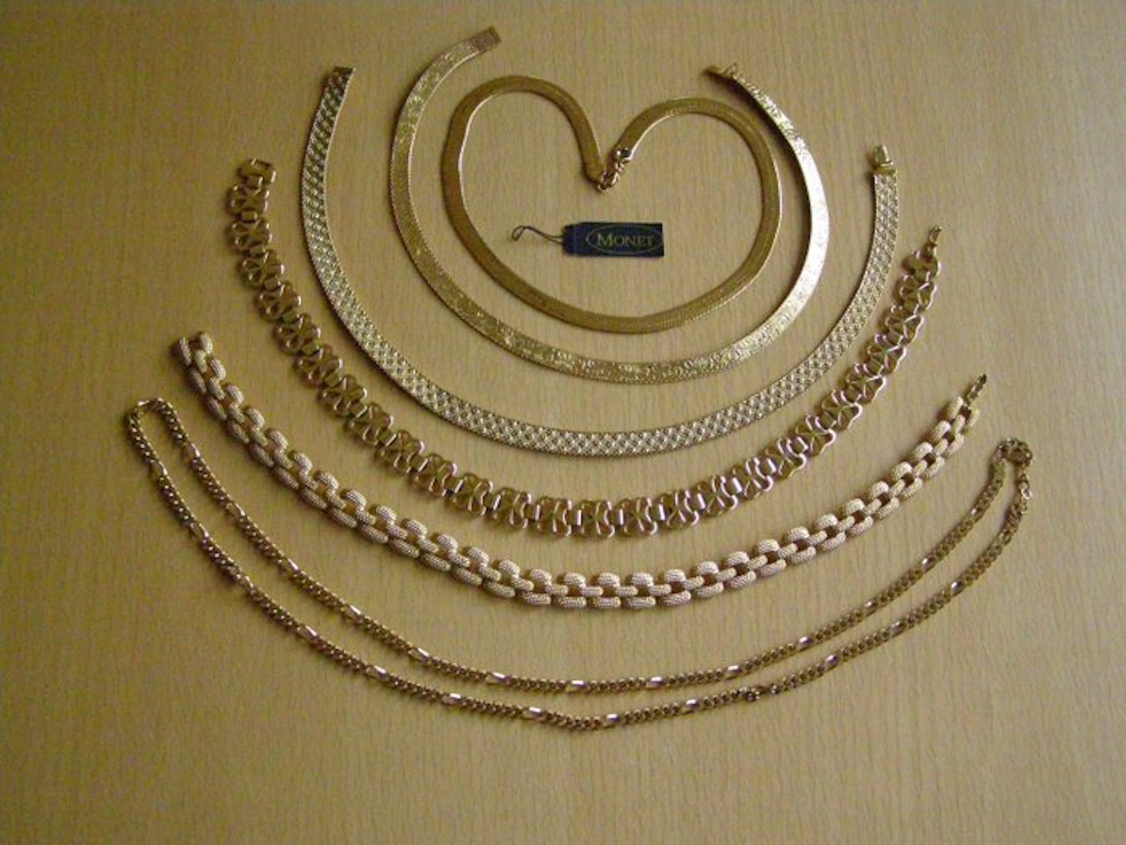 Monet - Gold-plated - Necklace - Six Vintage Necklaces