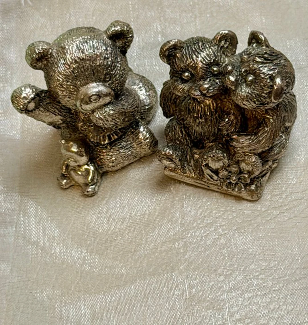 R. ARGENTO Italy - Figurine - Collectible TEDDY Bear Set...