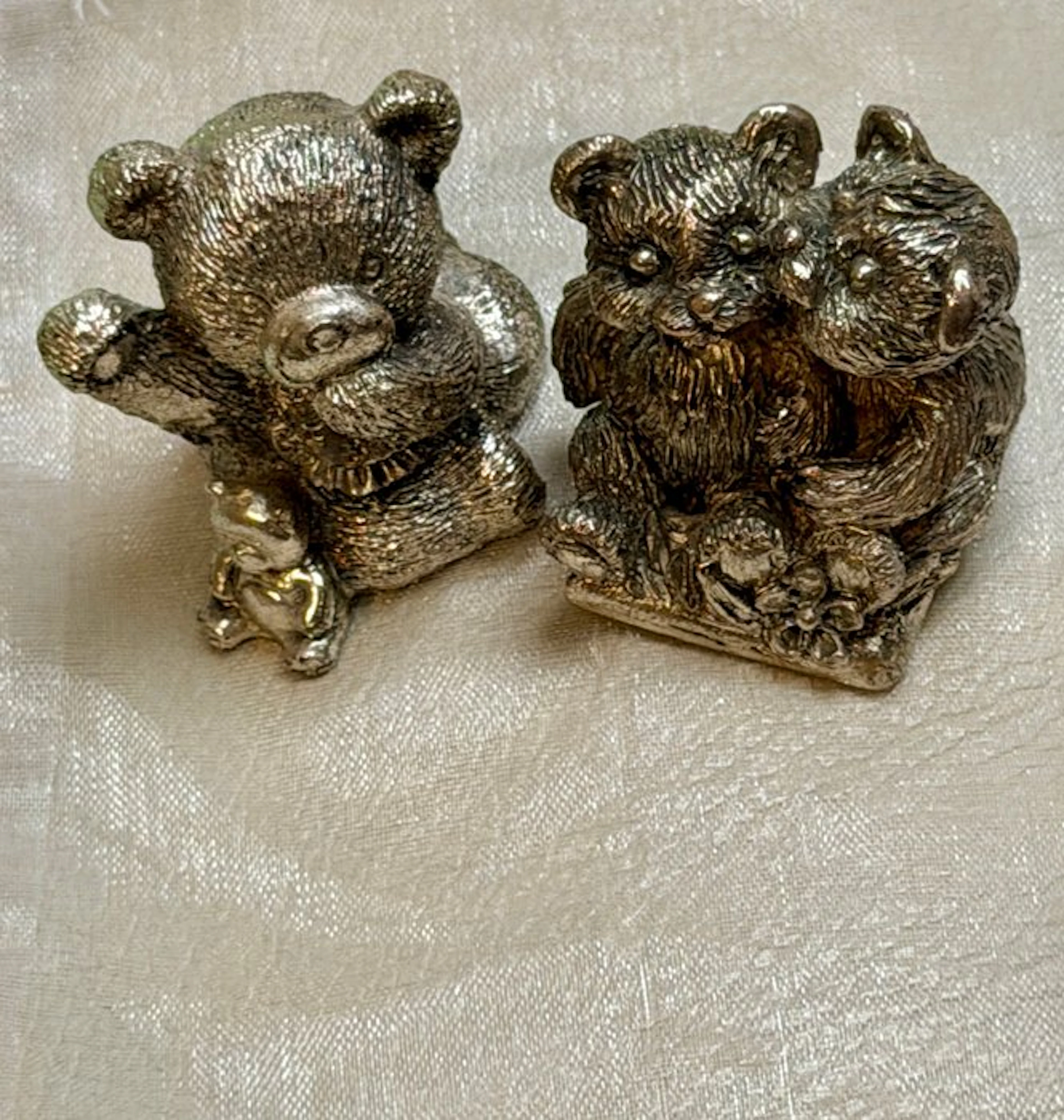 R. ARGENTO Italy - Figurine - Collectible TEDDY Bear Set...