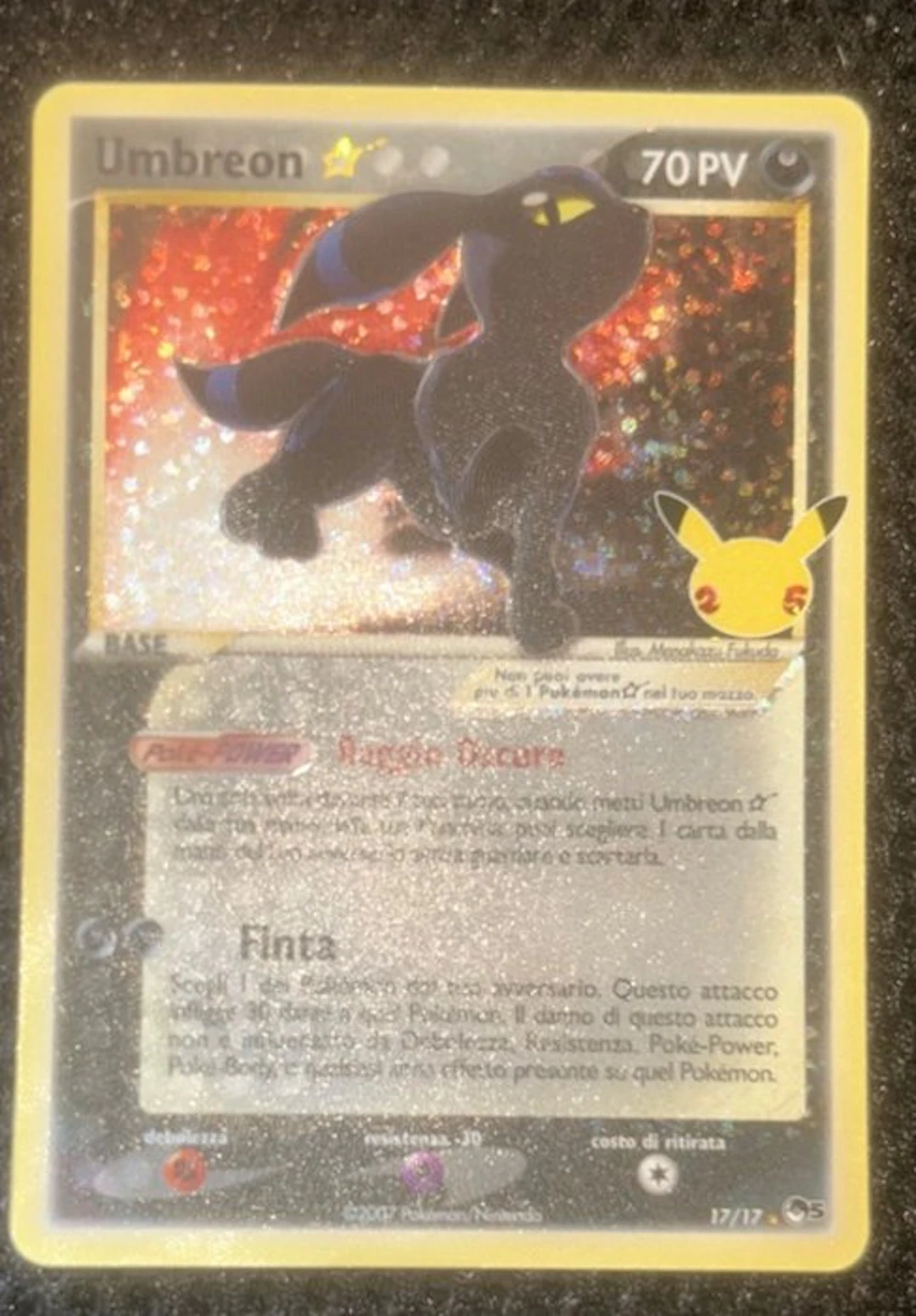Pokémon - 1 Card - Umbreon 17/17 Foil