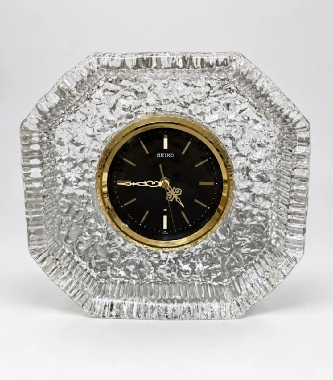 Table/desk clock - Seiko - Vintage Glass - 1978