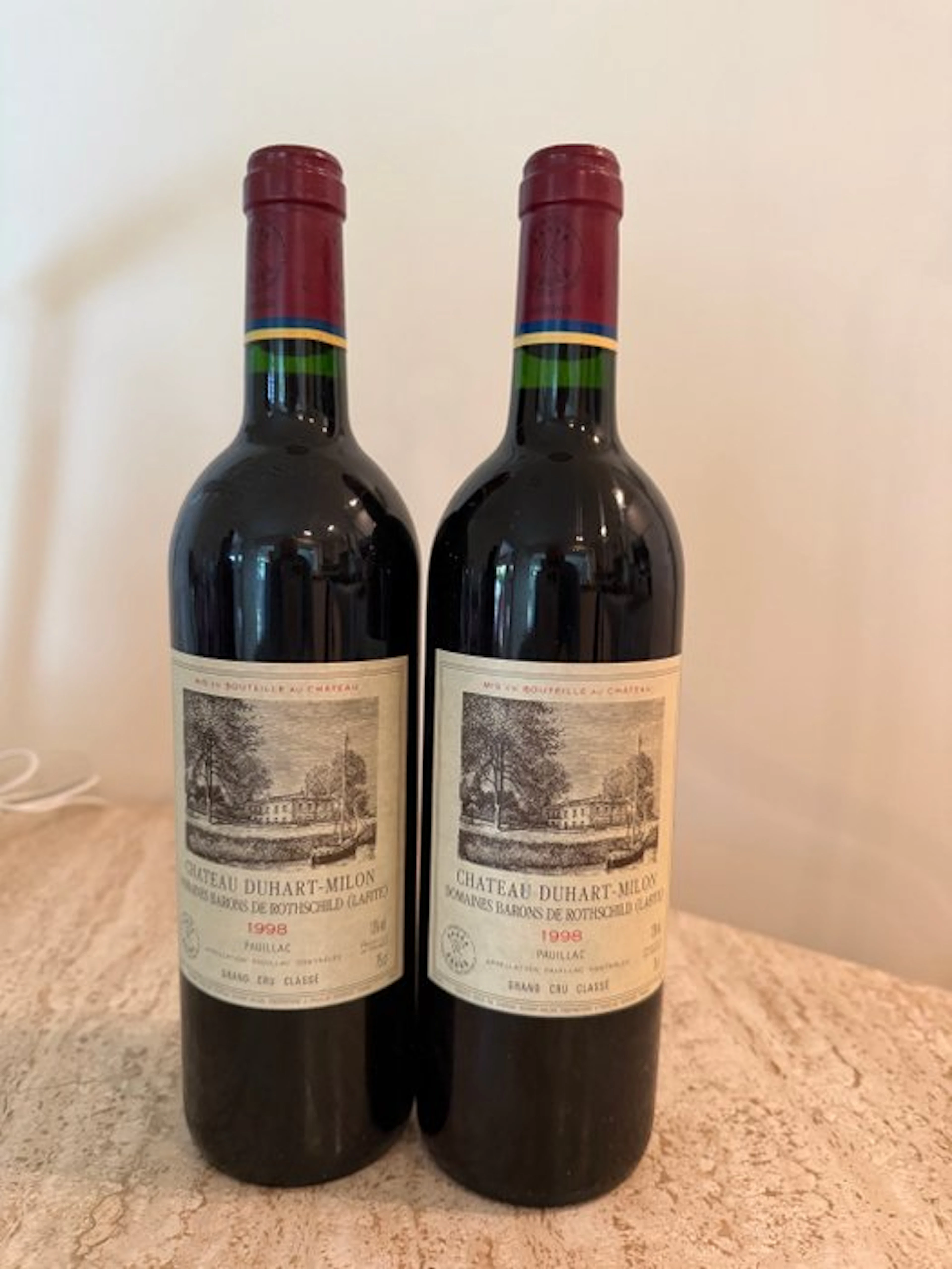 1998 Chateau Duhart Milon - Pauillac 4ème Grand Cru Classé - 2 Bottles (0.75L)