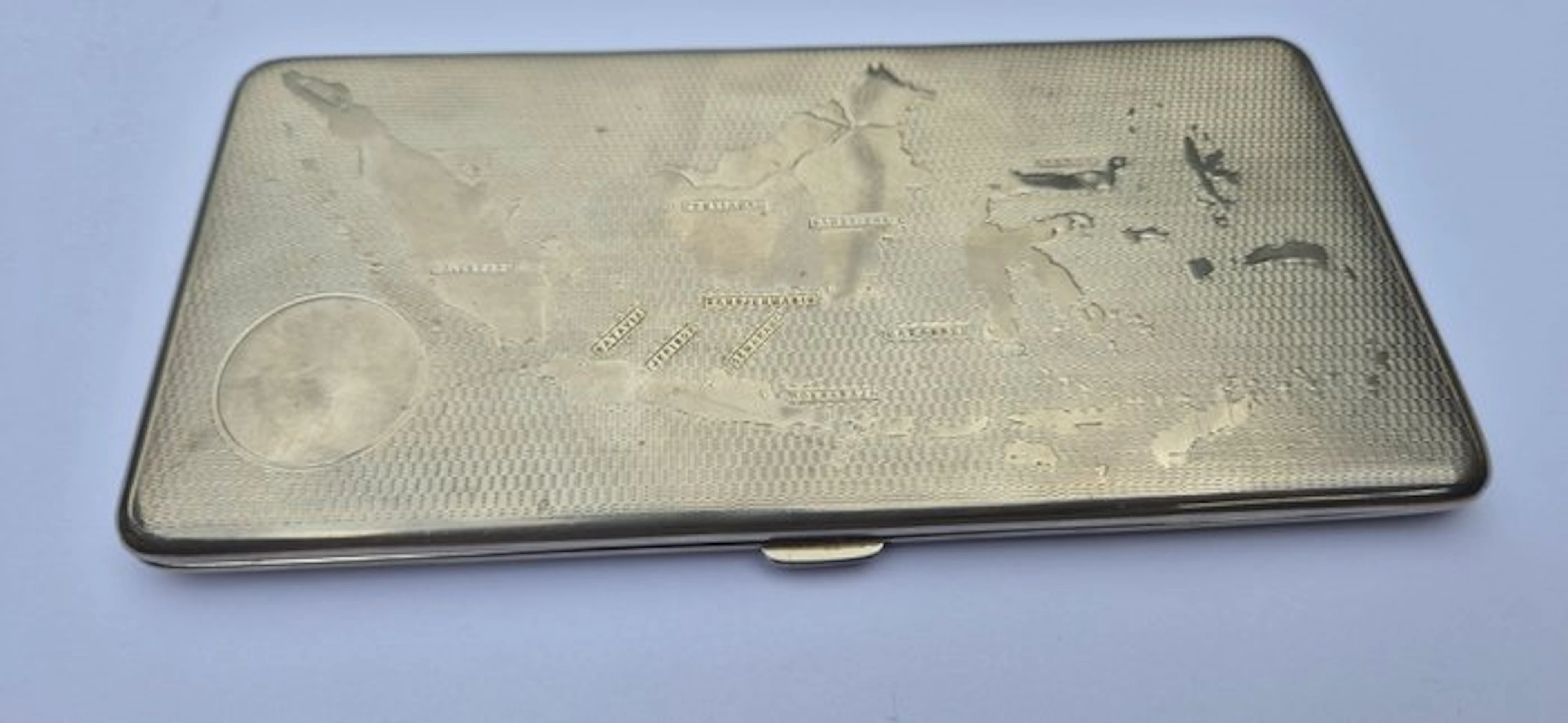 No reserve price - Cigarette case - Gilt brass